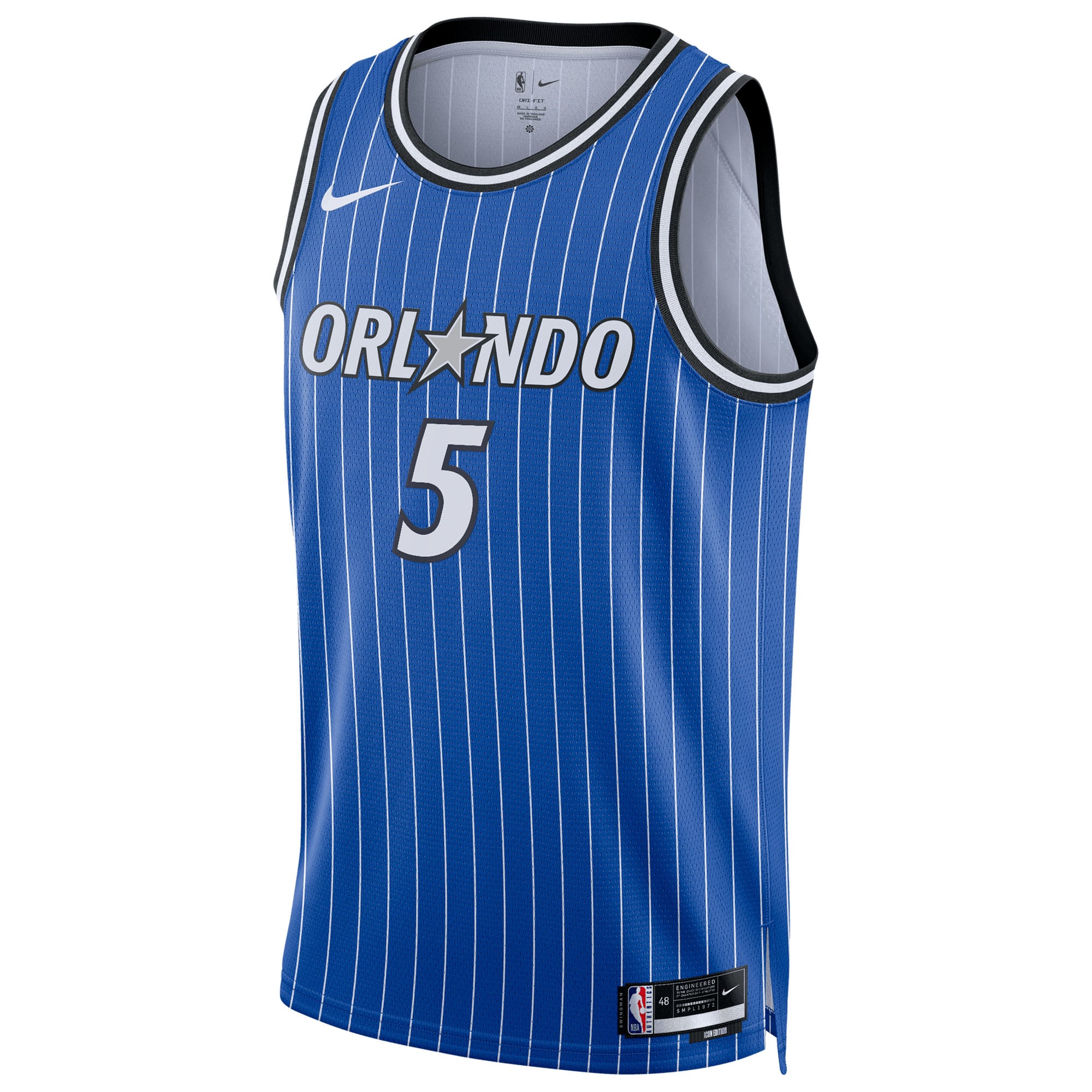 Orlando Magic Nike Replica Icon Edition Swingman Jersey - Blue - Paolo Banchero - Unisex NBA Team Jersey Basketball Fan Apparel