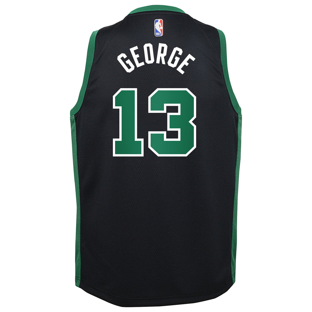Boston Celtics Jordan Brand Statement Edition Swingman Jersey - Black - Paul George - Youth NBA Team Jersey Basketball Fan Apparel