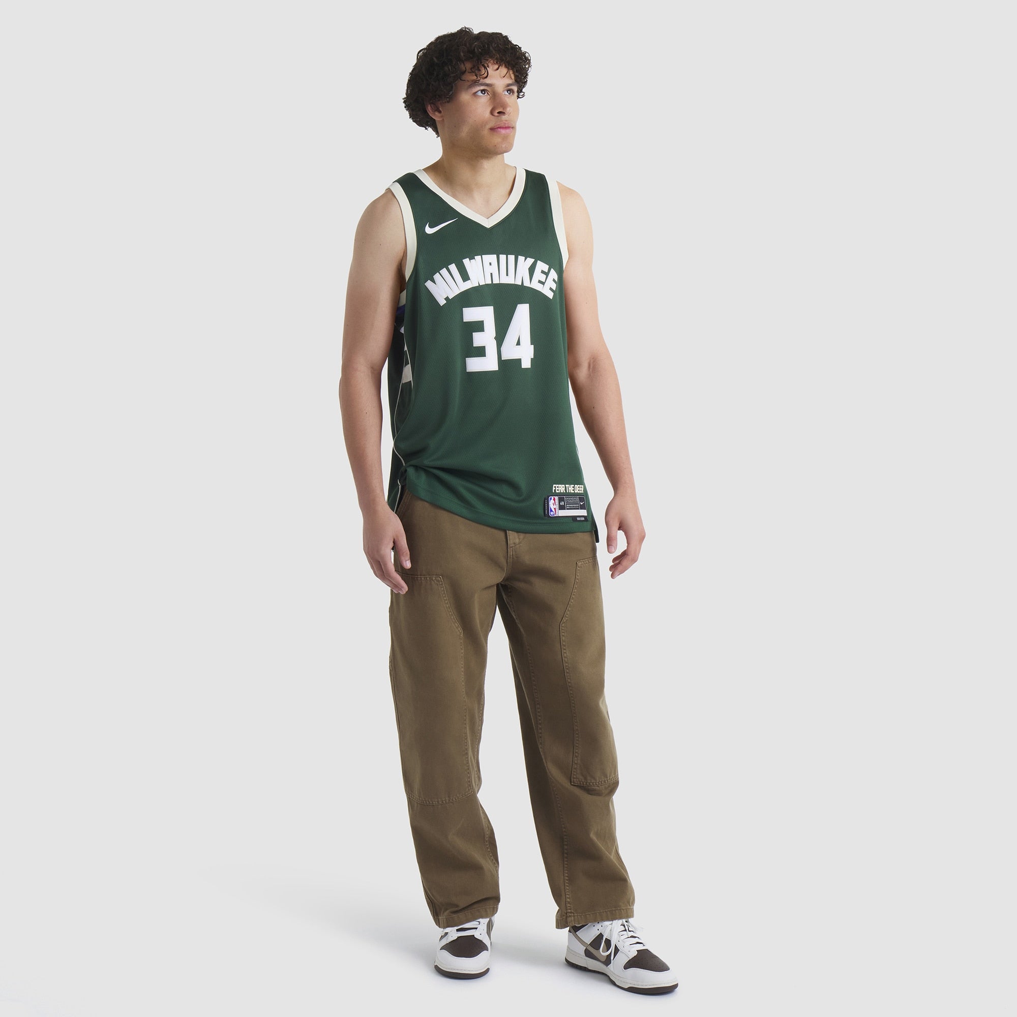 Milwaukee Bucks Giannis Antetokounmpo Nike Dri-Fit Swingman Jersey NBA Team Jersey Basketball Fan Apparel