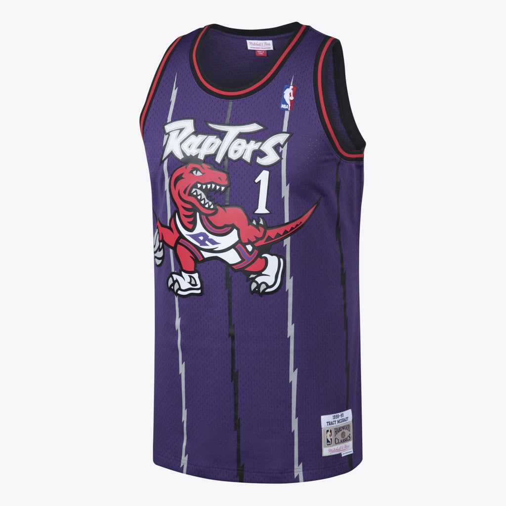 Toronto Raptors Mitchell & Ness Tracy McGrady Hardwood Classics Road Swingman Jersey - Men's NBA Team Jersey Basketball Fan Apparel