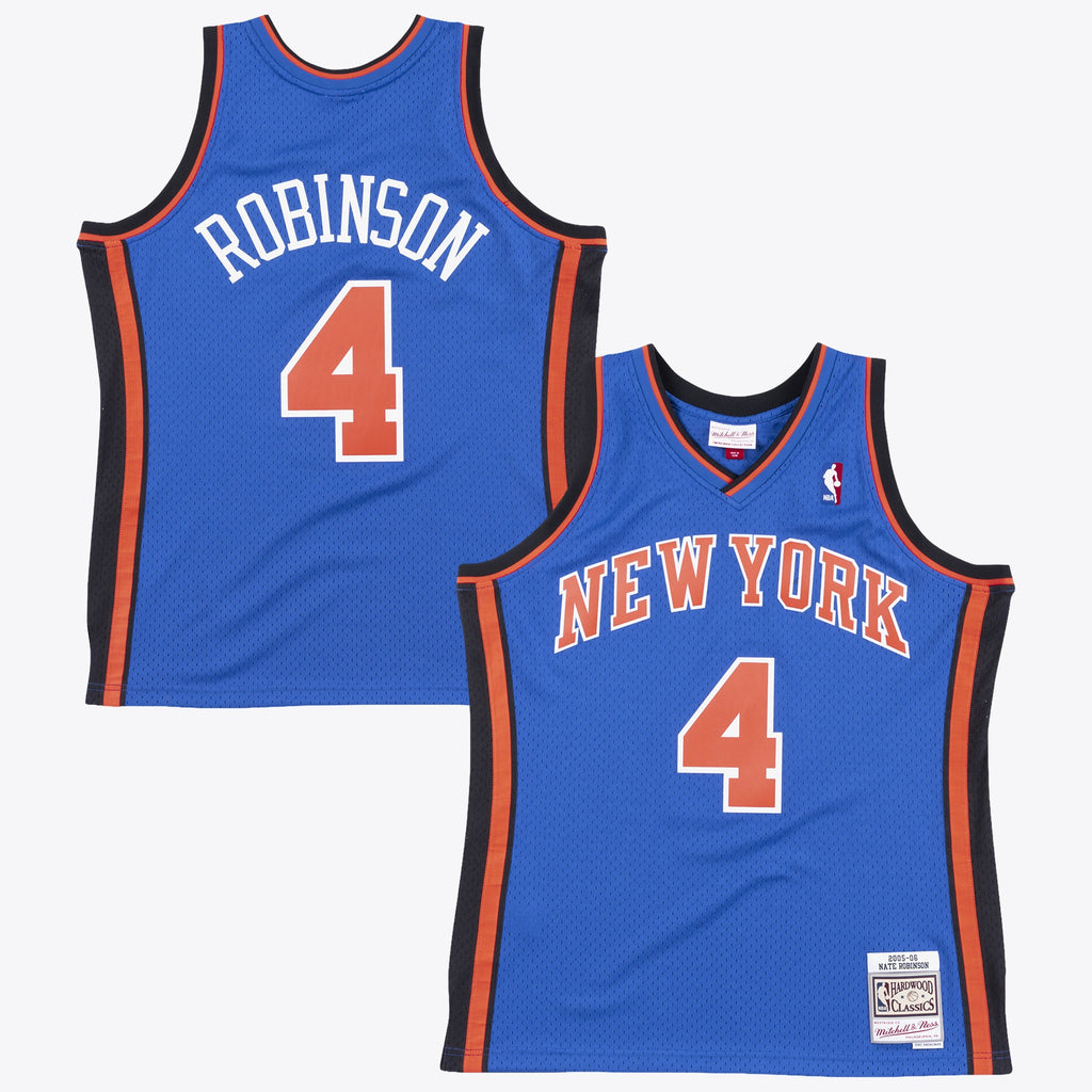 New York Knicks Mitchell & Ness Nate Robinson 2006 Swingman Authentic Jersey - Royal Blue NBA Team Jersey Basketball Fan Apparel