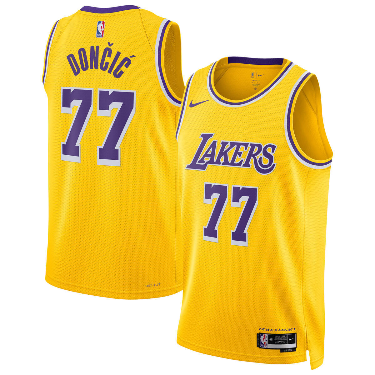 Los Angeles Lakers Nike Icon Swingman Jersey - Luka Doncic - Unisex NBA Team Jersey Basketball Fan Apparel
