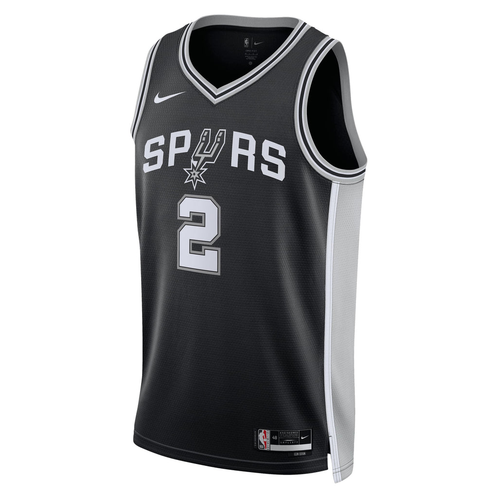San Antonio Spurs Nike Icon Edition Swingman Jersey NBA 2025 First Round Draft Pick - Black - Dylan Harper - Youth NBA Team Jersey Basketball Fan Appa
