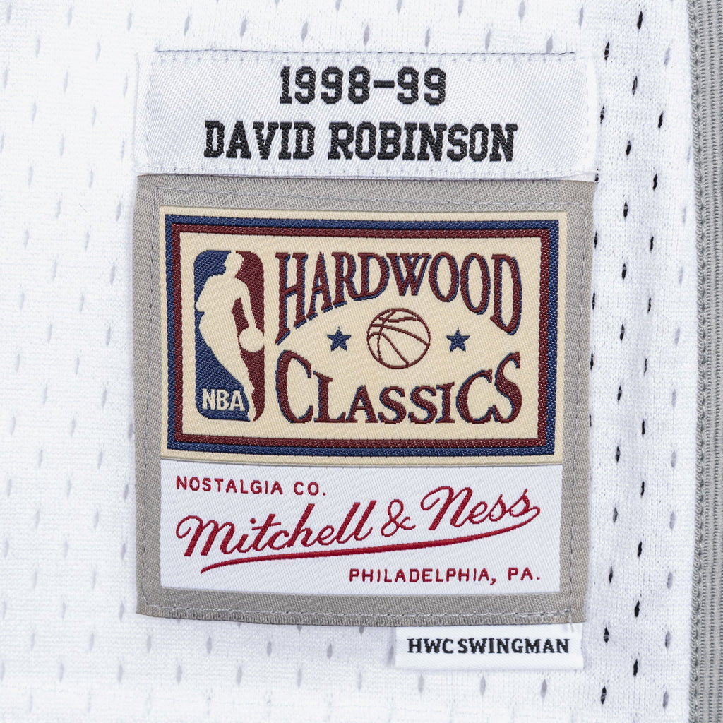 San Antonio Spurs Mitchell & Ness David Robinson 1998 Swingman Authentic Jersey - White NBA Team Jersey Basketball Fan Apparel