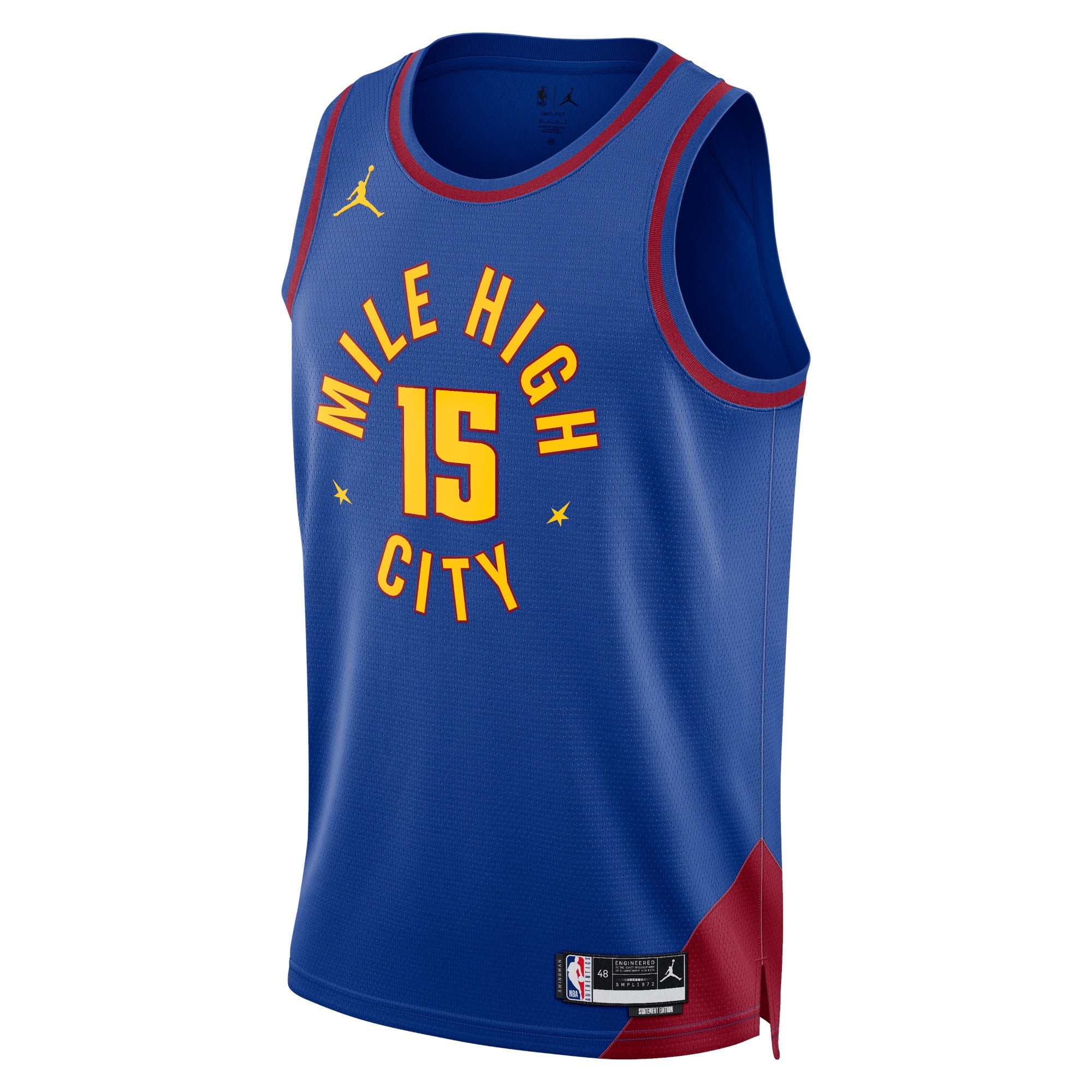 Denver Nuggets Jordan Statement Edition Swingman Jersey - Blue - Nikola Jokic - Unisex NBA Team Jersey Basketball Fan Apparel