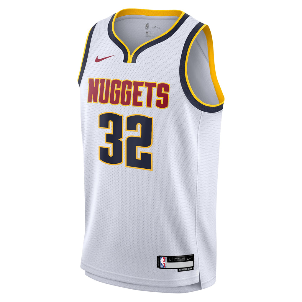 Denver Nuggets Nike Association Swingman Jersey - White - Aaron Gordon - Youth NBA Team Jersey Basketball Fan Apparel