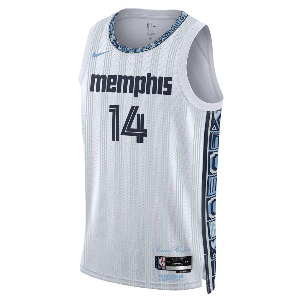 Memphis Grizzlies Nike 2025/26 City Edition Swingman Jersey - Gray - Zach Edey - Unisex NBA Team Jersey Basketball Fan Apparel