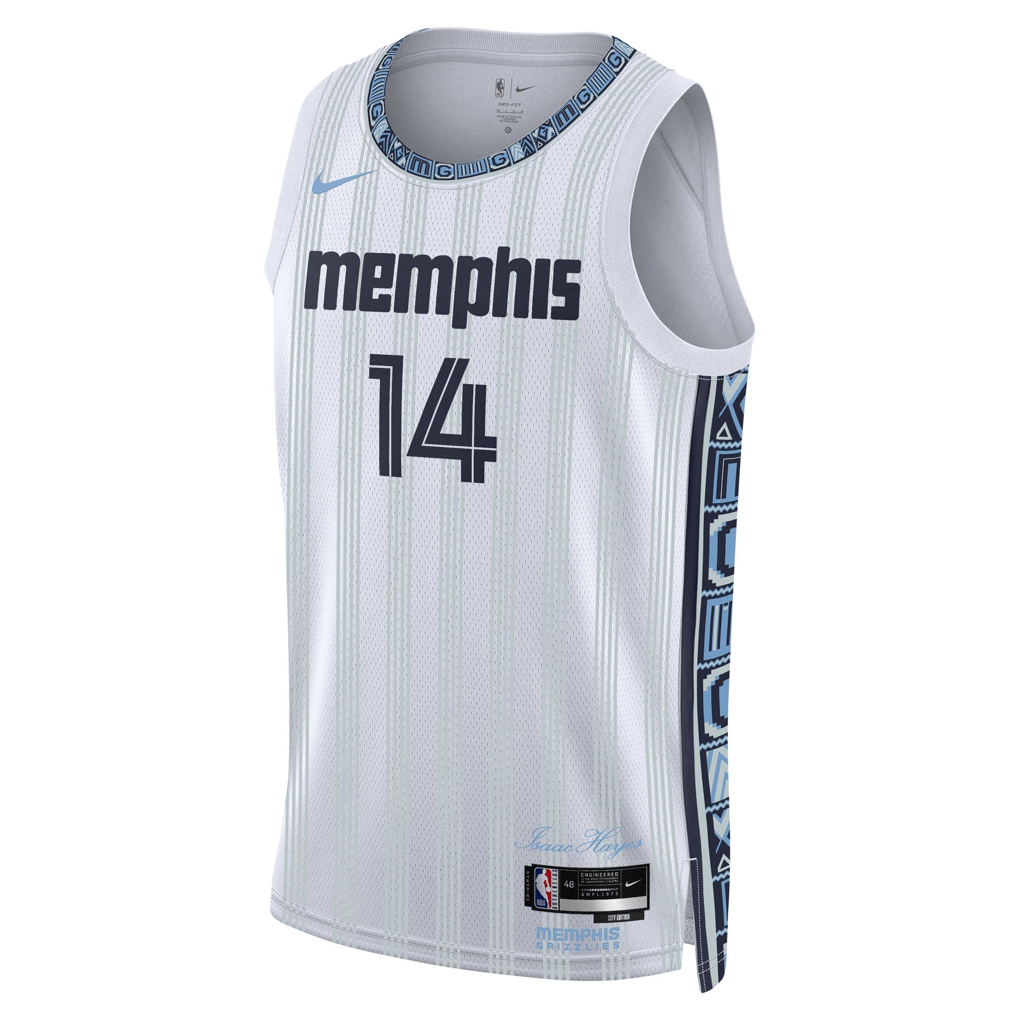 Memphis Grizzlies Nike 2025/26 City Edition Swingman Jersey - Gray - Zach Edey - Unisex NBA Team Jersey Basketball Fan Apparel