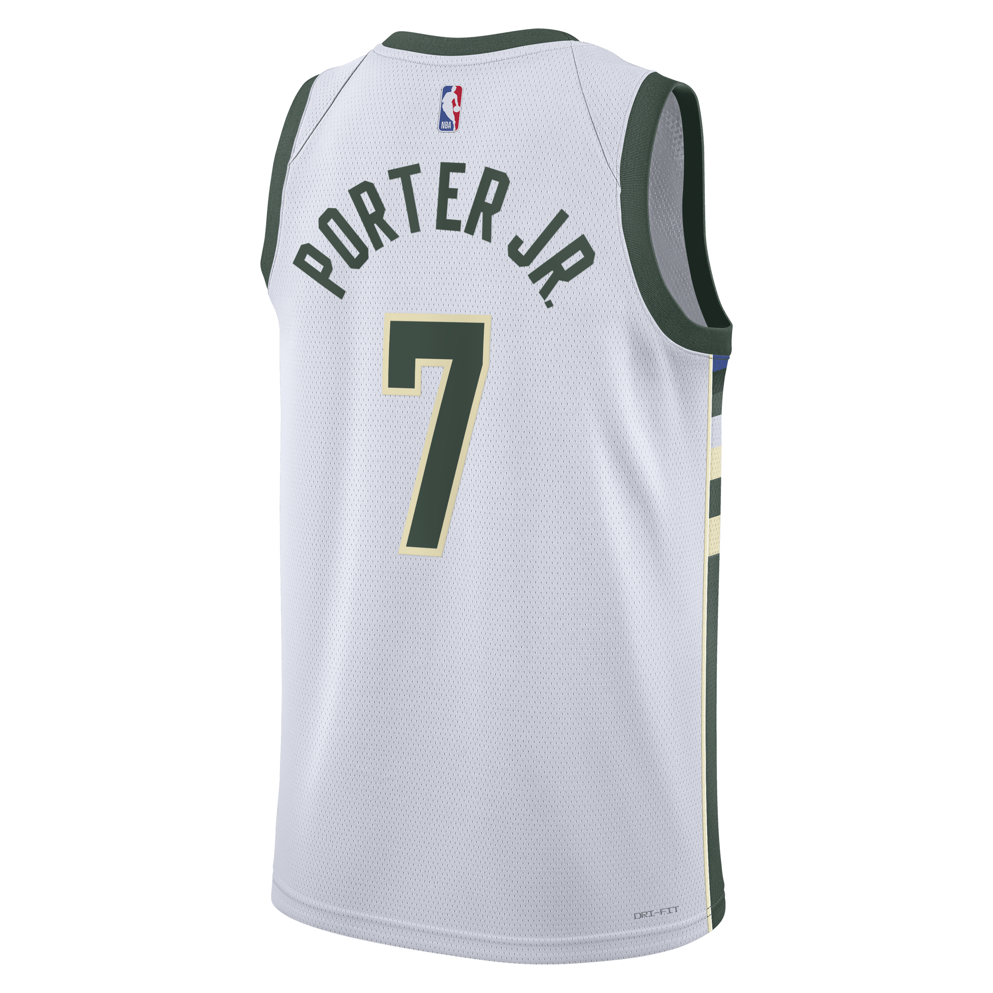 Milwaukee Bucks Nike Association Edition Swingman Jersey - White - Kevin Porter Jr. - Unisex NBA Team Jersey Basketball Fan Apparel