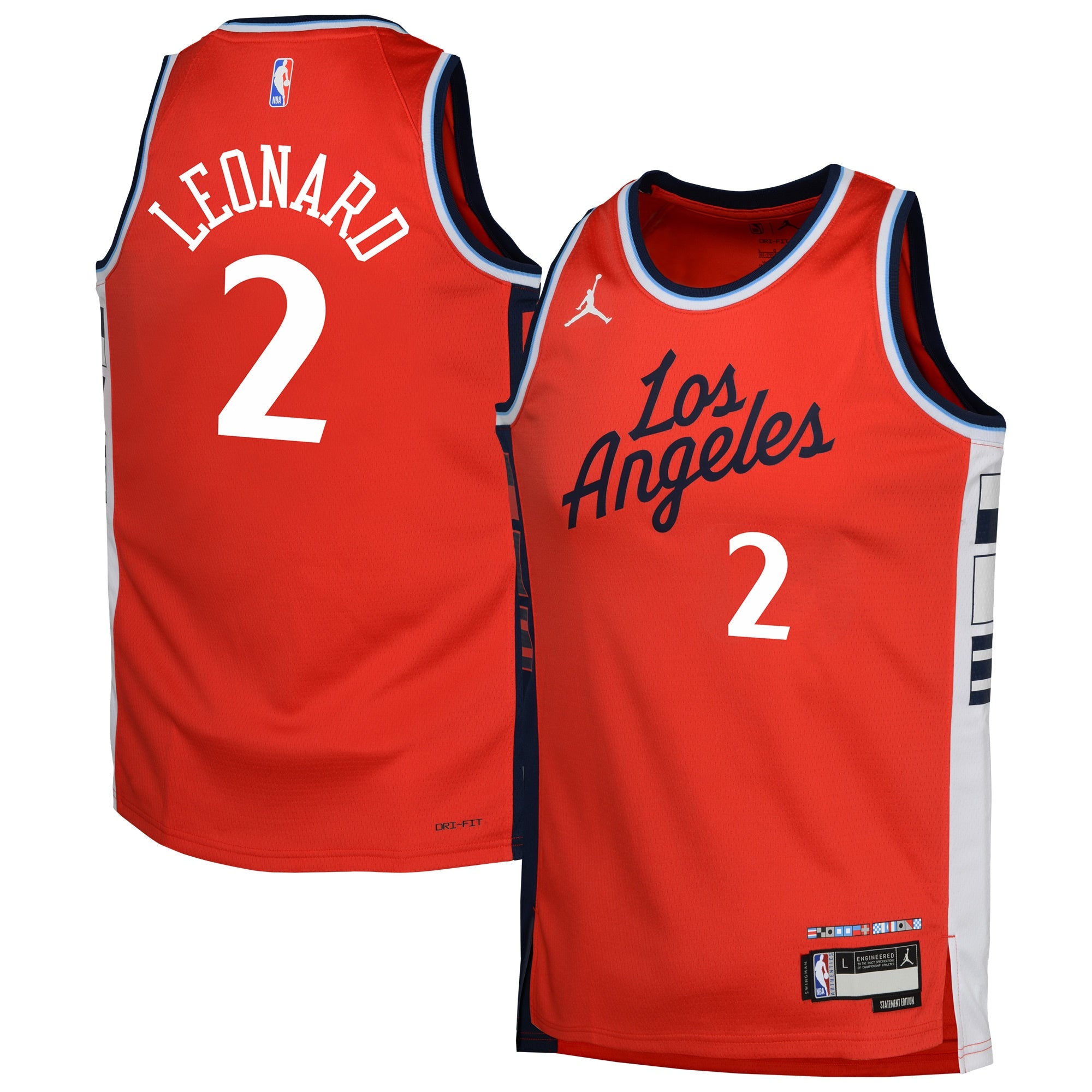 LA Clippers NBA Statement Jersey - Kawhi Leonard - Youth NBA Team Jersey Basketball Fan Apparel