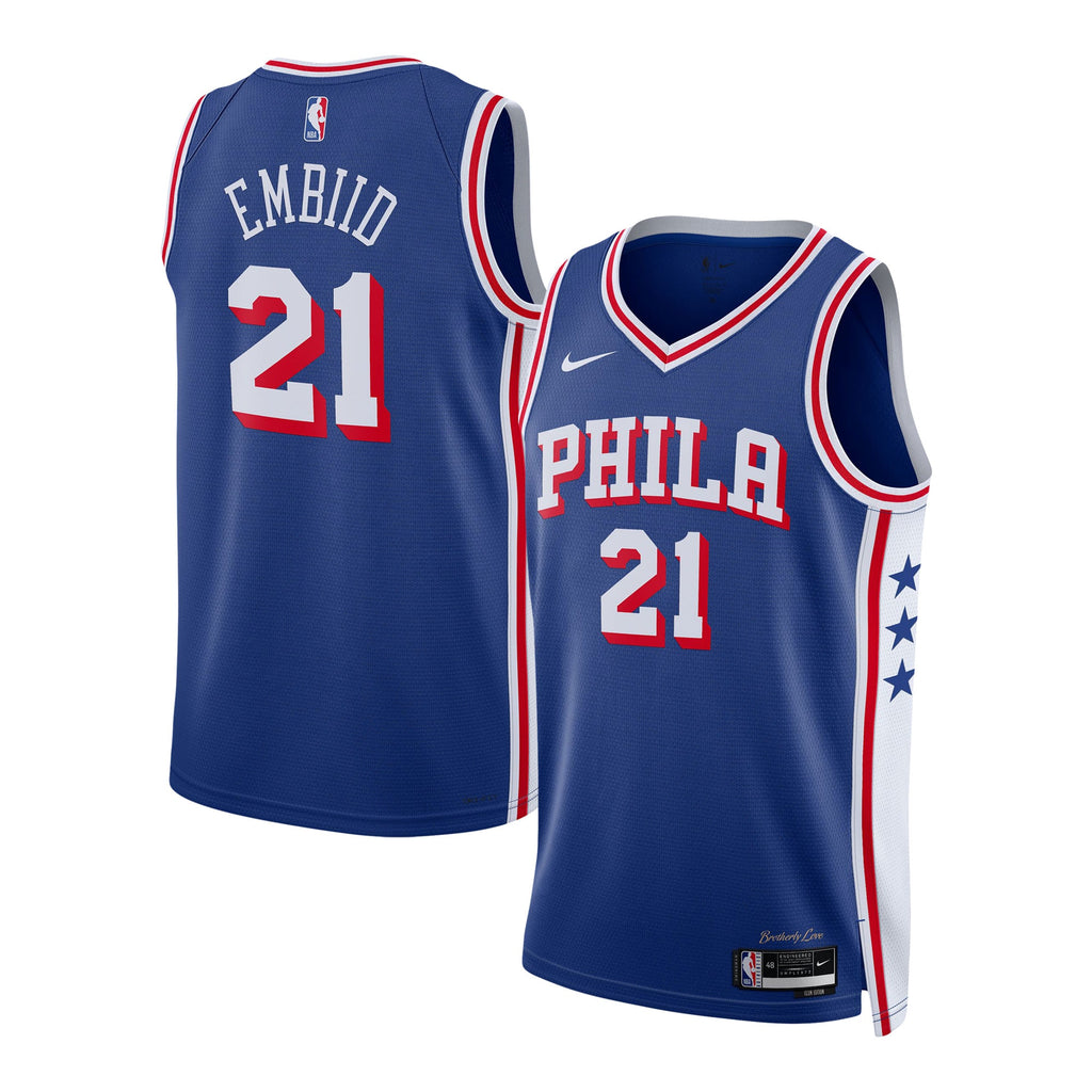 Philadelphia 76ers Nike Icon Edition Swingman Jersey - Joel Embiid - Unisex NBA Team Jersey Basketball Fan Apparel