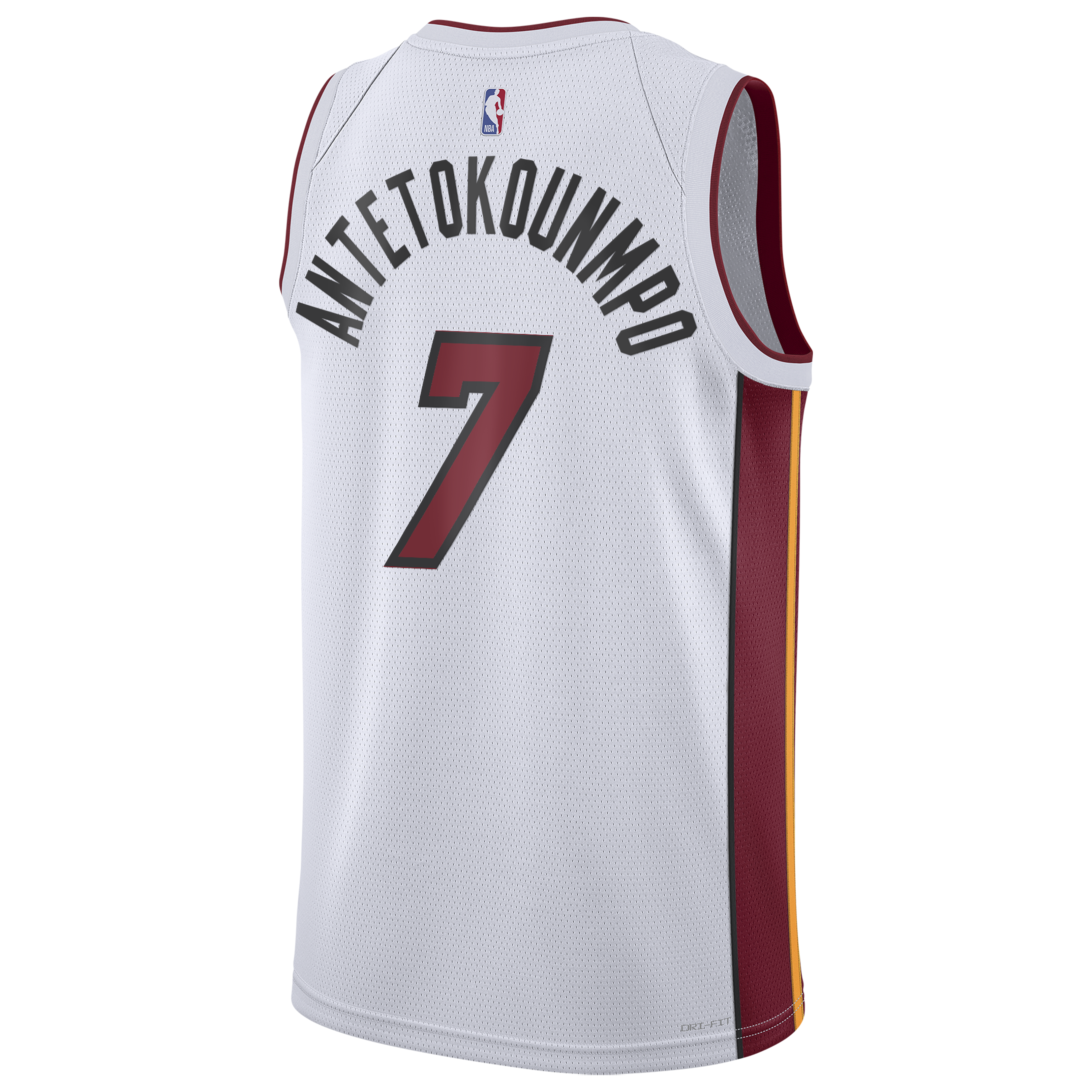 Miami Heat Nike Association Edition Swingman Jersey - White - Giannis Antetokounmpo - Youth NBA Team Jersey Basketball Fan Apparel