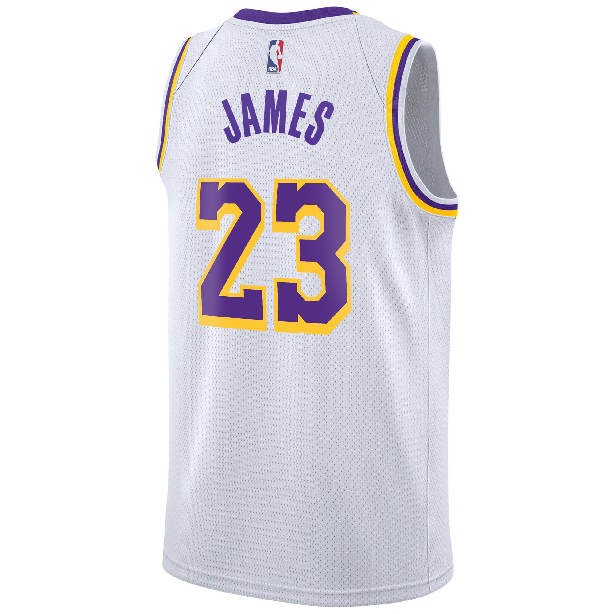 Los Angeles Lakers Nike Association Edition Swingman Jersey - White - LeBron James - Youth NBA Team Jersey Basketball Fan Apparel