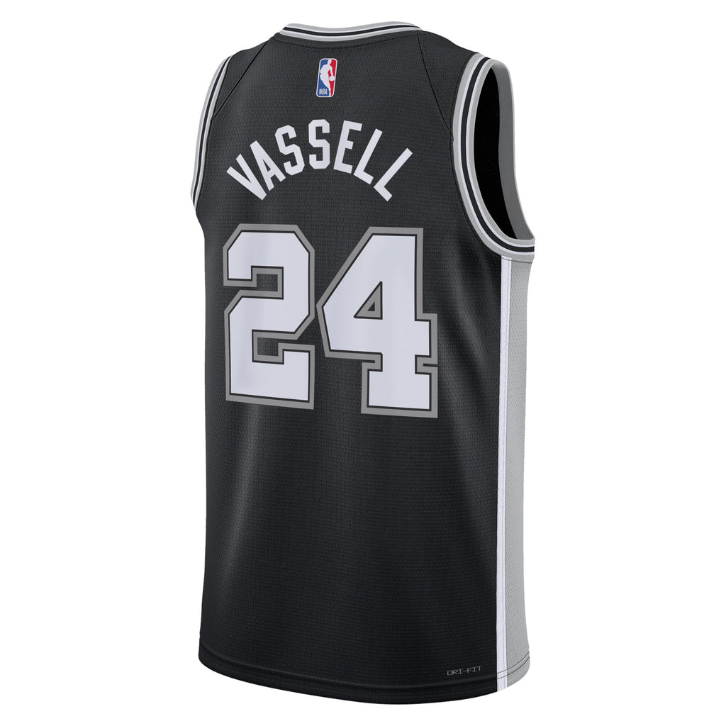 San Antonio Spurs Nike Icon Edition Swingman Jersey - Black - Devin Vassell - Unisex NBA Team Jersey Basketball Fan Apparel