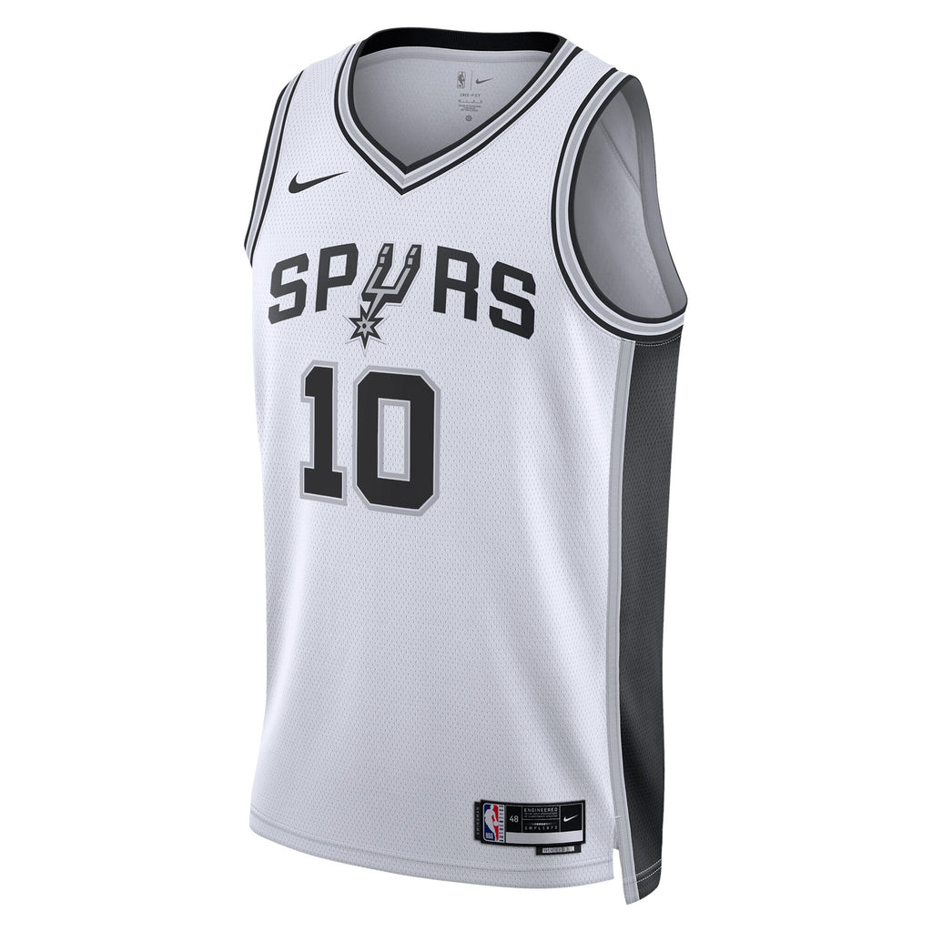San Antonio Spurs Nike Association Edition Swingman Jersey - White - Jeremy Sochan - Unisex NBA Team Jersey Basketball Fan Apparel