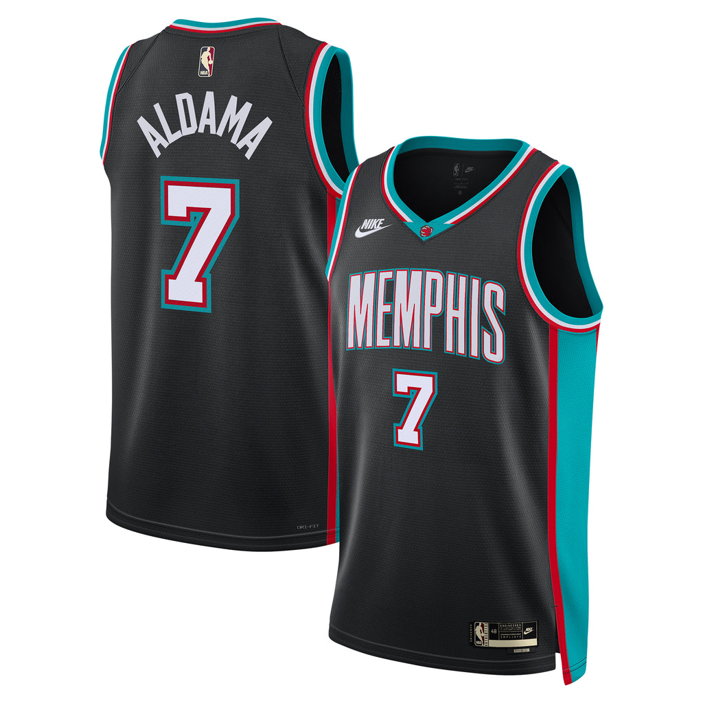 Memphis Grizzlies Nike Classic Edition Jersey - Black - Santi Aldama - Unisex NBA Team Jersey Basketball Fan Apparel