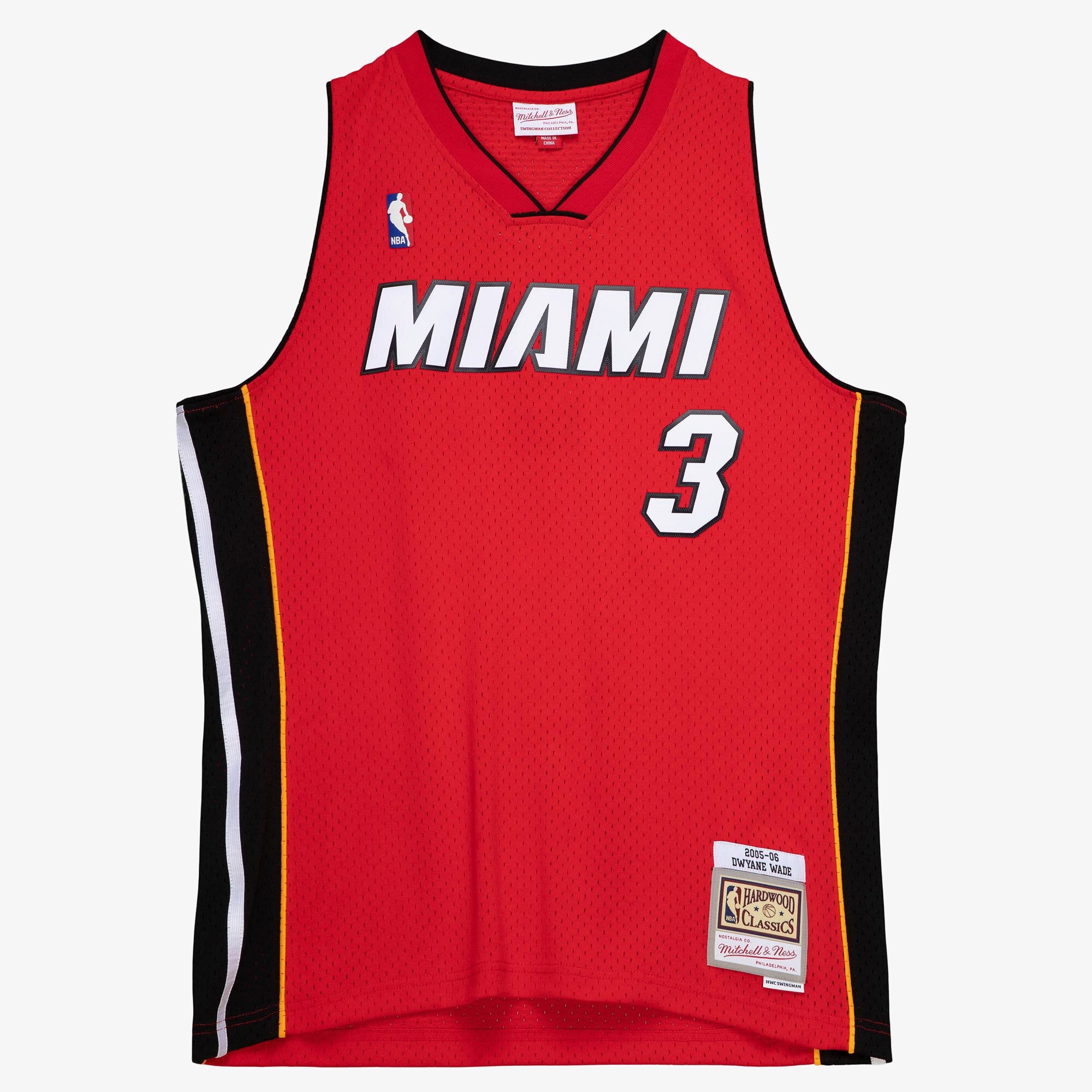 Miami Heat Mitchell & Ness Swingman Jersey Alternate Dwayne Wade 2005-06 NBA Team Jersey Basketball Fan Apparel