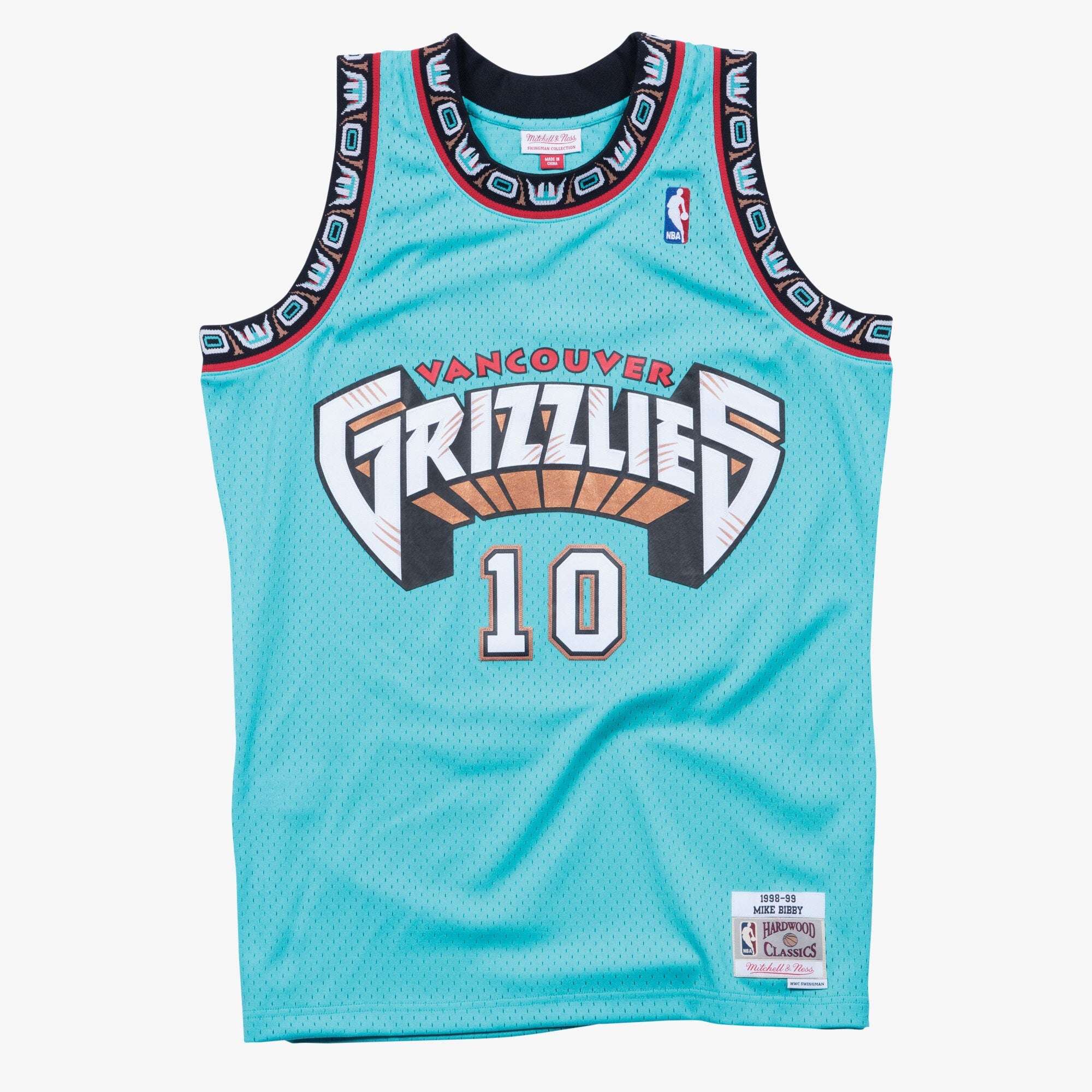 Vancouver Grizzlies Mitchell & Ness Swingman Jersey Mike Bibby 1998-89 NBA Team Jersey Basketball Fan Apparel