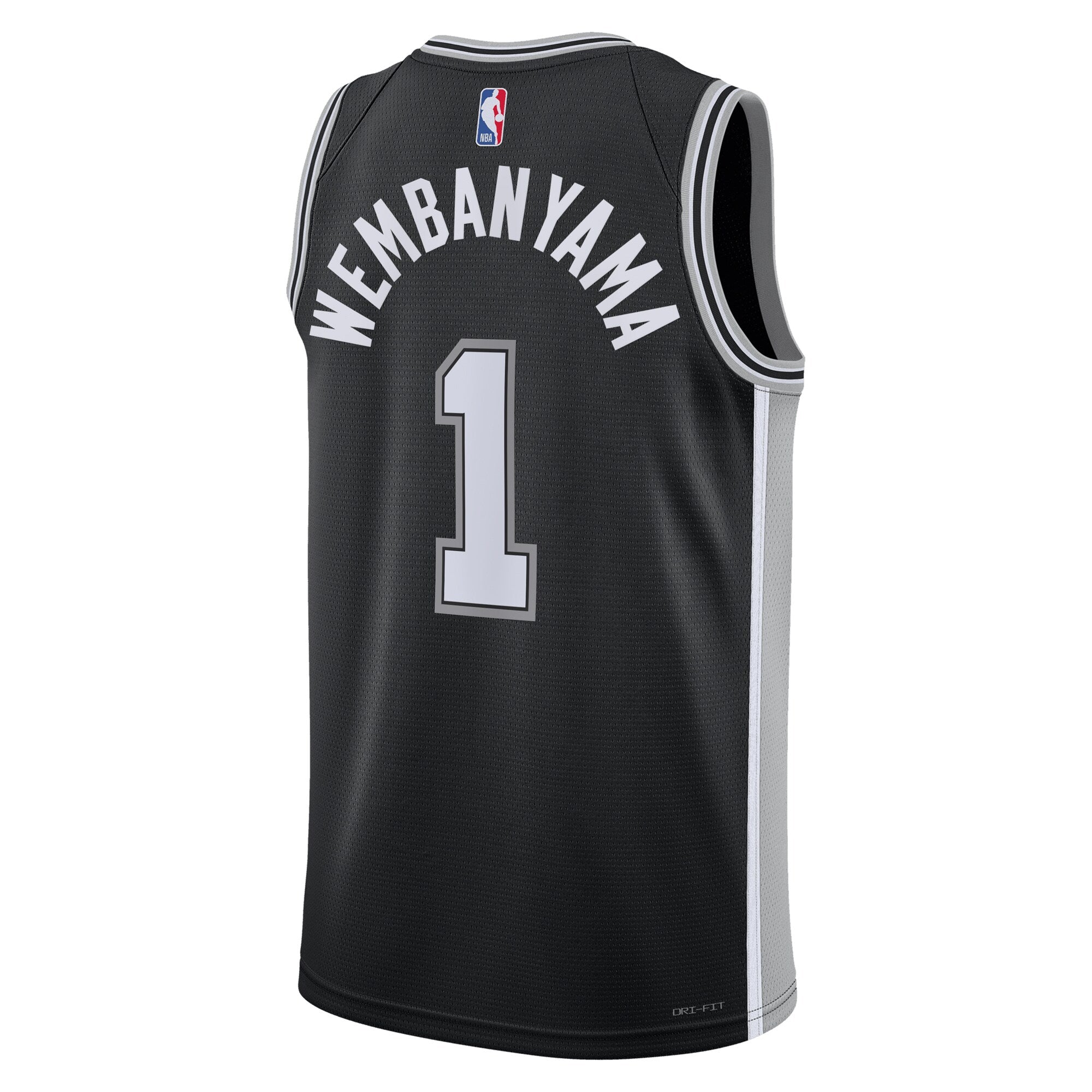 San Antonio Spurs Nike Icon Edition Swingman Jersey - Black - Victor Wembanyama - Unisex NBA Team Jersey Basketball Fan Apparel