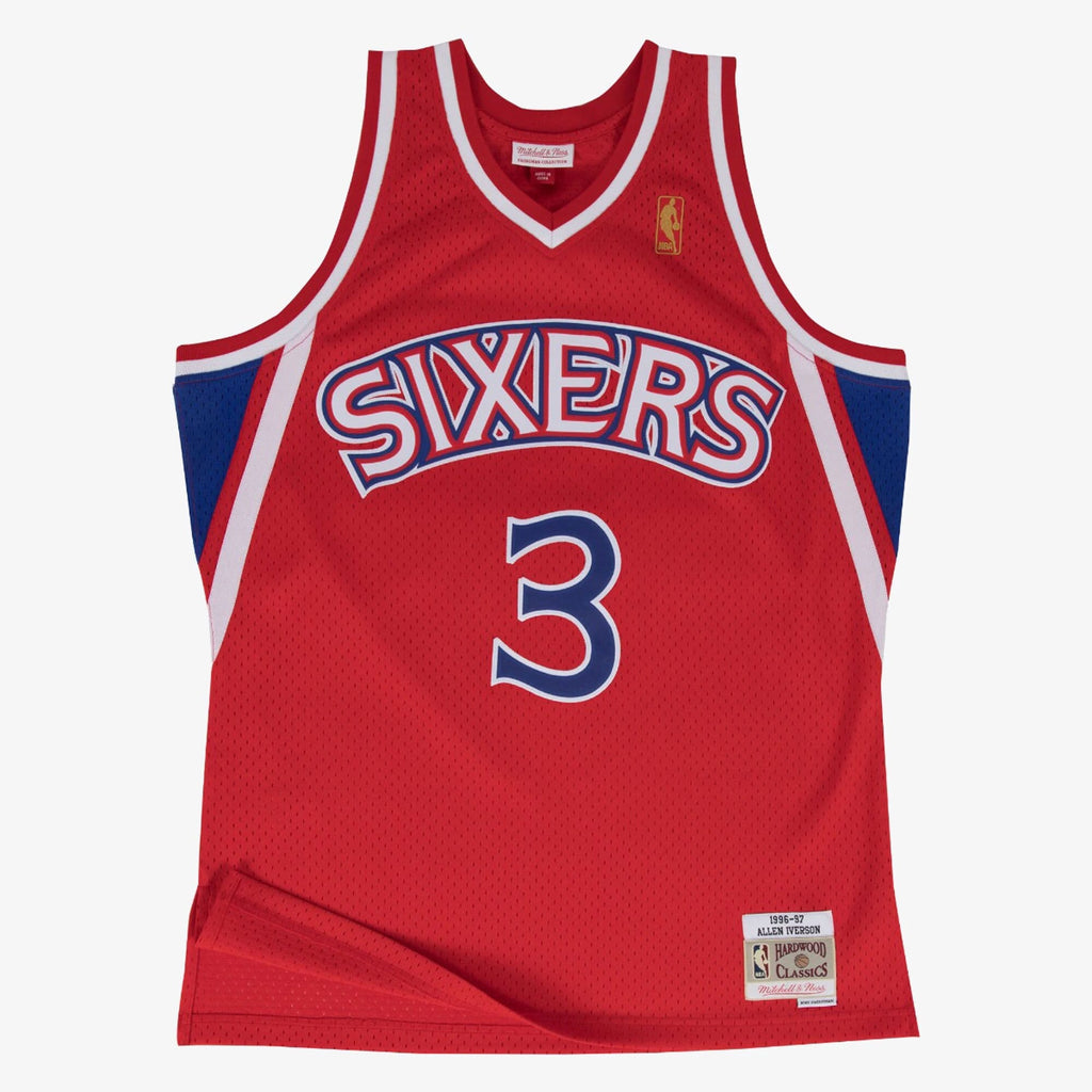 Philadelphia 76ers Mitchell & Ness Swingman Jersey Road Allen Iverson 1996-97 NBA Team Jersey Basketball Fan Apparel