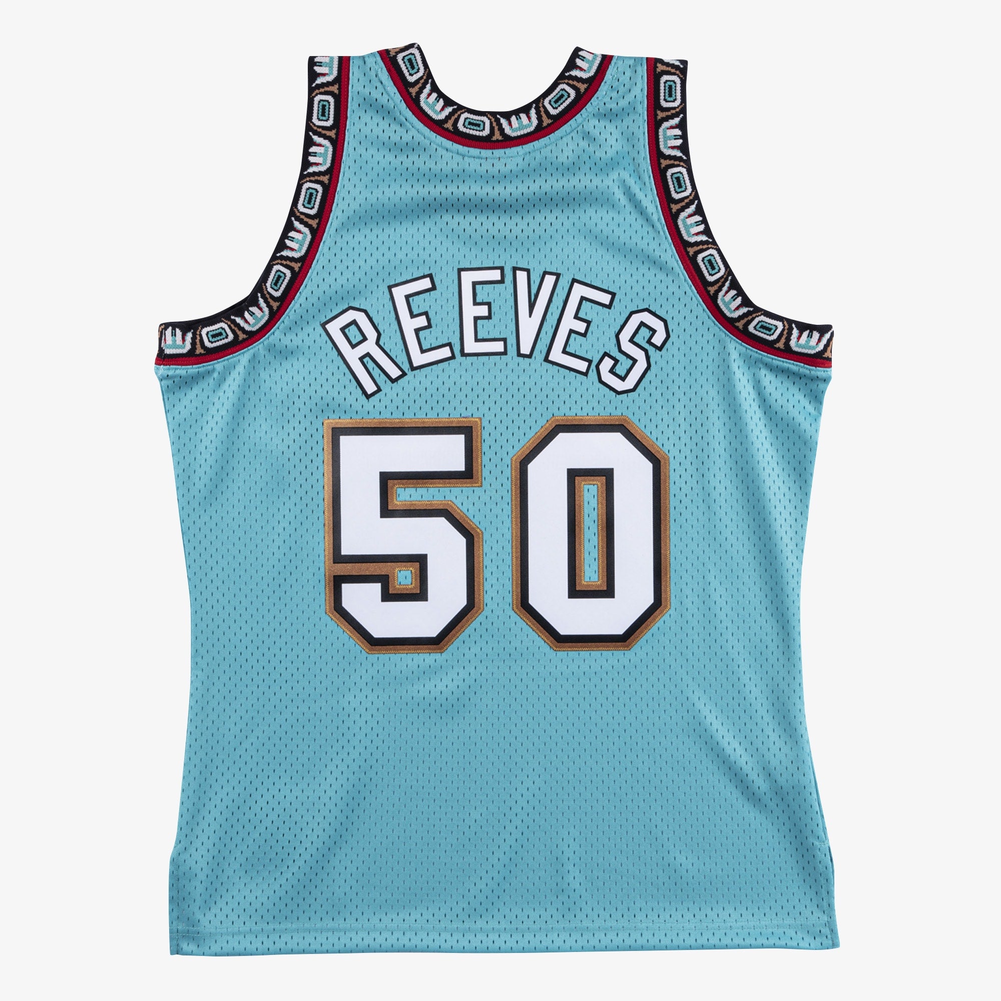 Vancouver Grizzlies Mitchell & Ness Bryant Reeves 1995 Swingman Authentic Jersey - Teal NBA Team Jersey Basketball Fan Apparel