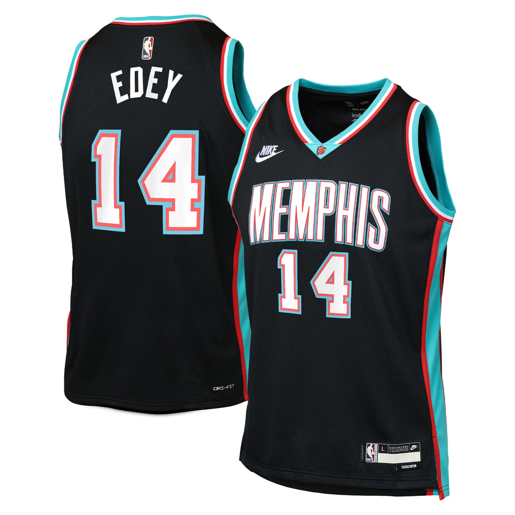 Memphis Grizzlies Nike Classic Edition Jersey - Black - Zach Edey - Youth NBA Team Jersey Basketball Fan Apparel