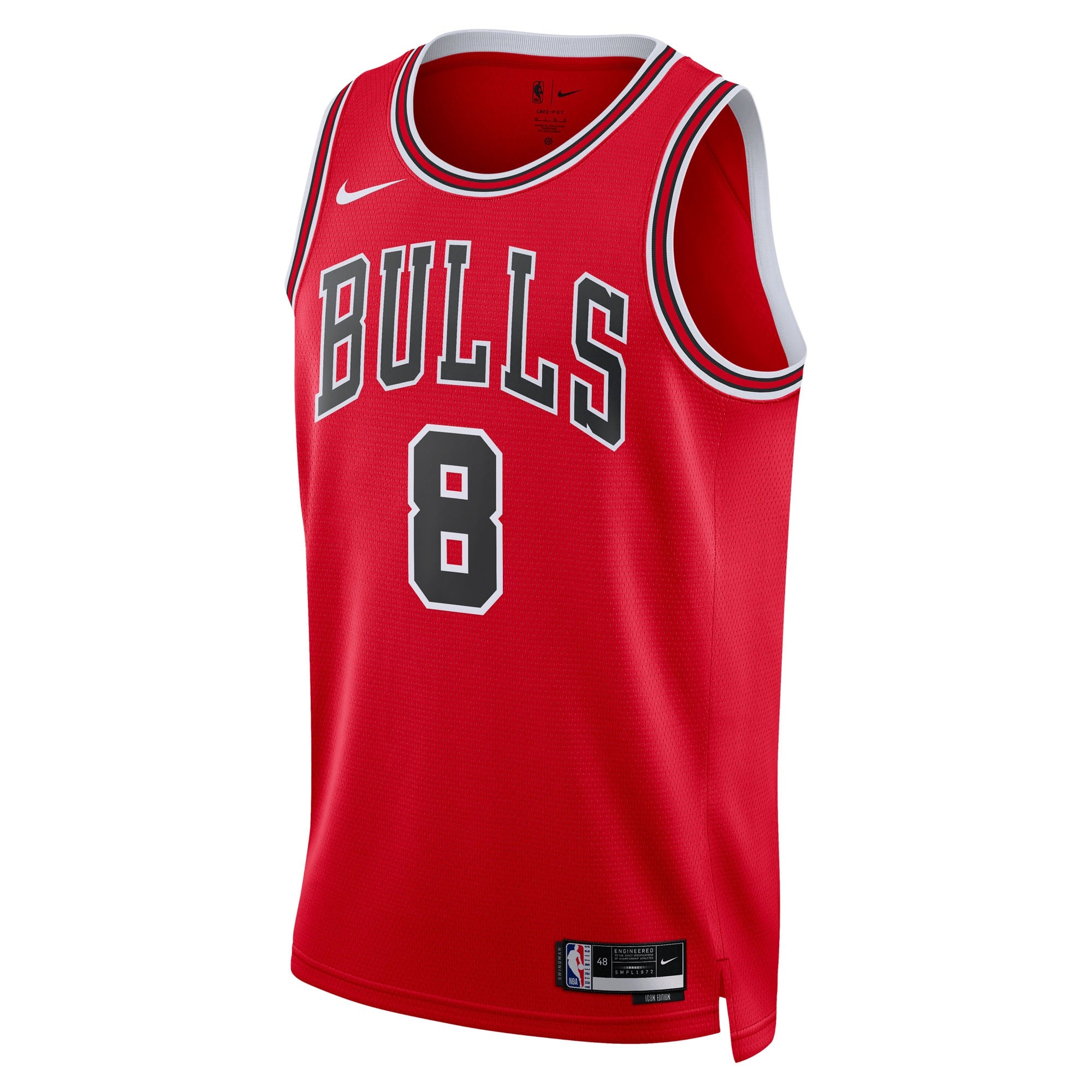 Chicago Bulls Nike Icon Edition Swingman Jersey - Red - Yuki Kawamura - Unisex NBA Team Jersey Basketball Fan Apparel