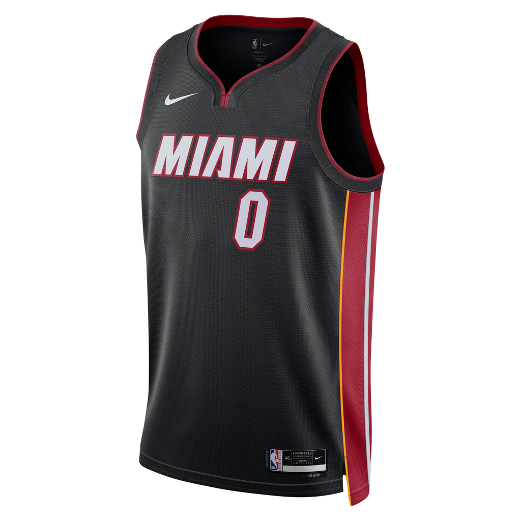 Miami Heat Nike Icon Edition Swingman Jersey - Black - Simone Fontecchio - Unisex NBA Team Jersey Basketball Fan Apparel