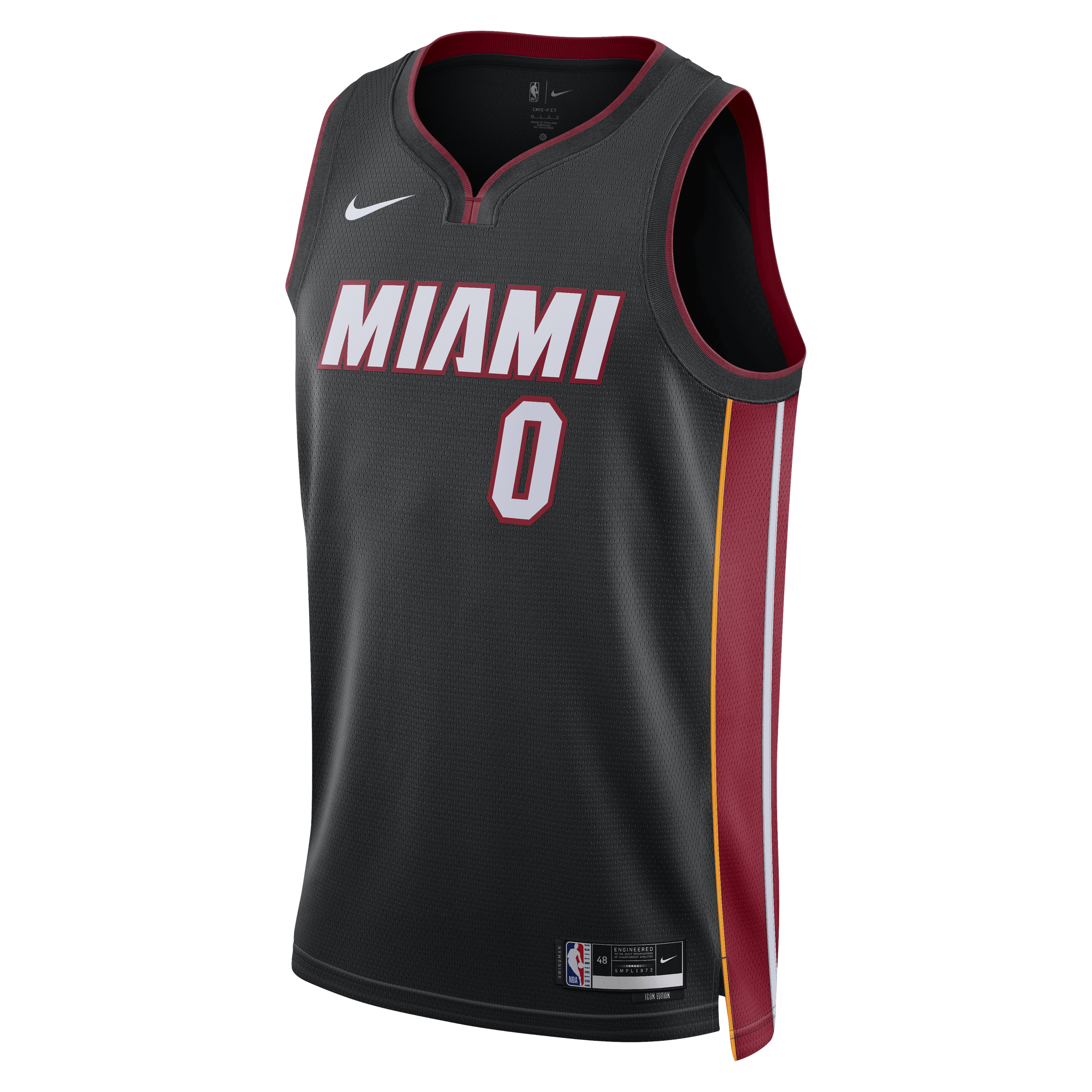 Miami Heat Nike Icon Edition Swingman Jersey - Black - Simone Fontecchio - Unisex NBA Team Jersey Basketball Fan Apparel