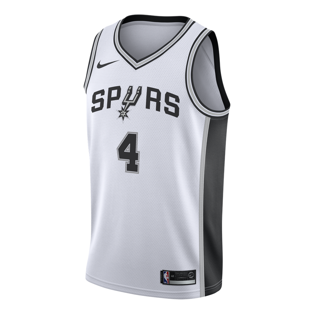 San Antonio Spurs Nike Association Edition Swingman Jersey - White - De'Aaron Fox - Youth NBA Team Jersey Basketball Fan Apparel