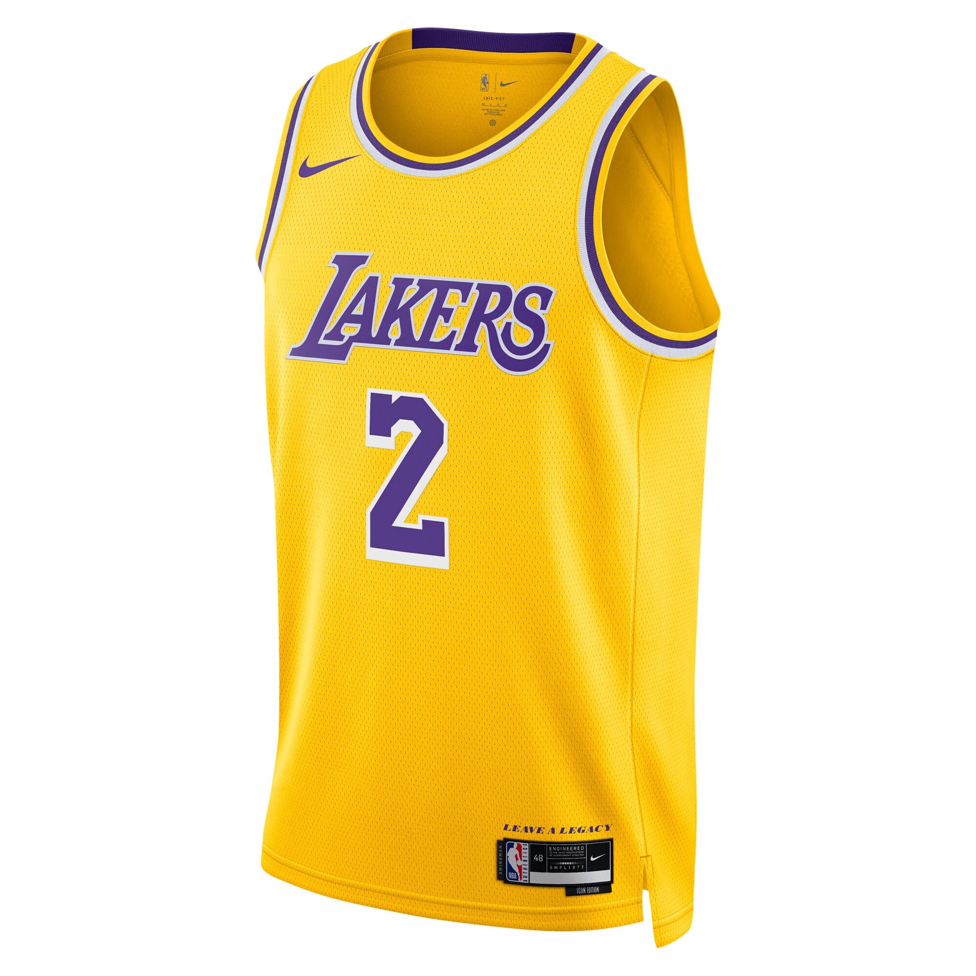 Los Angeles Lakers Nike Icon Edition Swingman Jersey - Gold - Jarred Vanderbilt - Youth NBA Team Jersey Basketball Fan Apparel