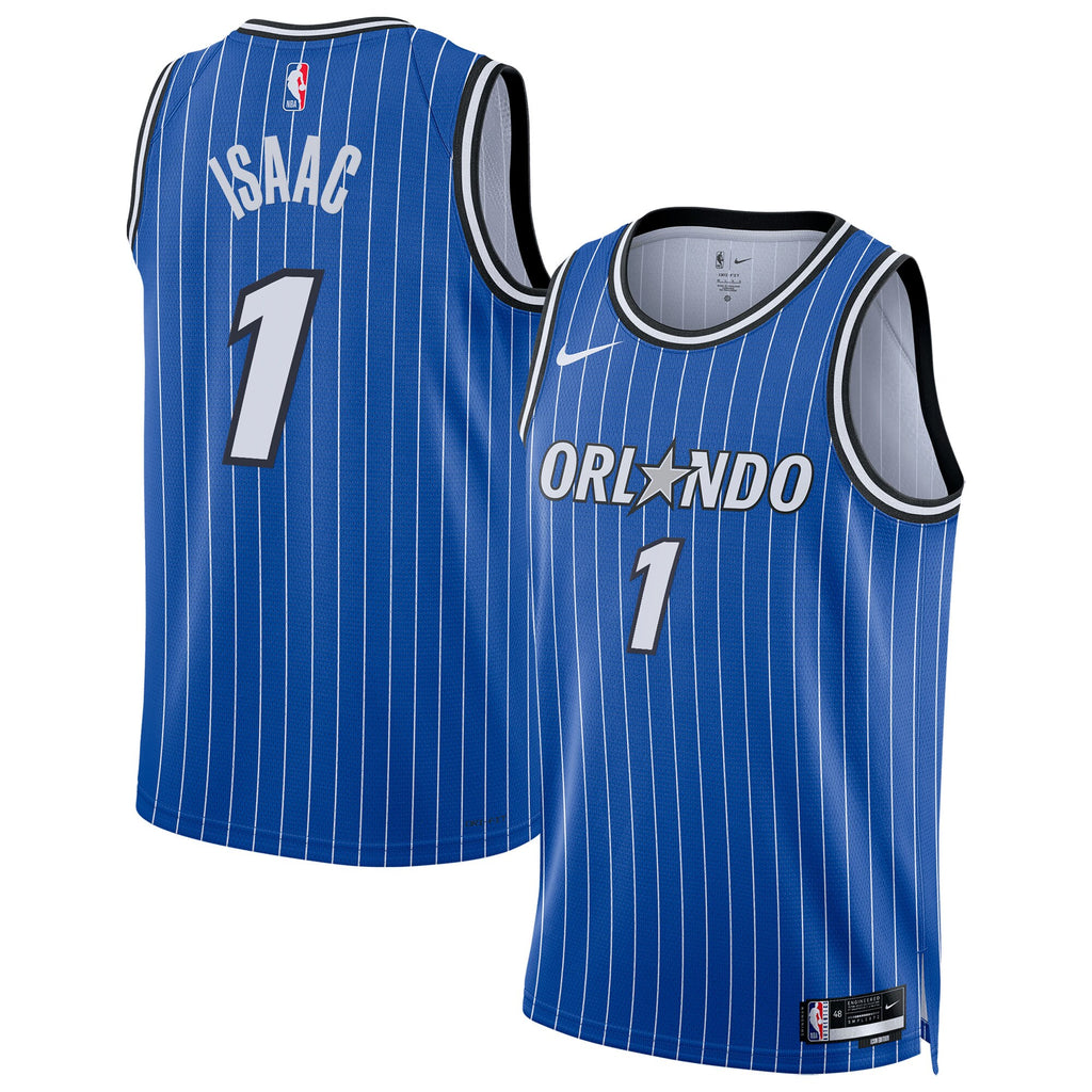 Orlando Magic Nike Replica Icon Edition Swingman Jersey - Blue - Jonathan Isaac - Unisex NBA Team Jersey Basketball Fan Apparel