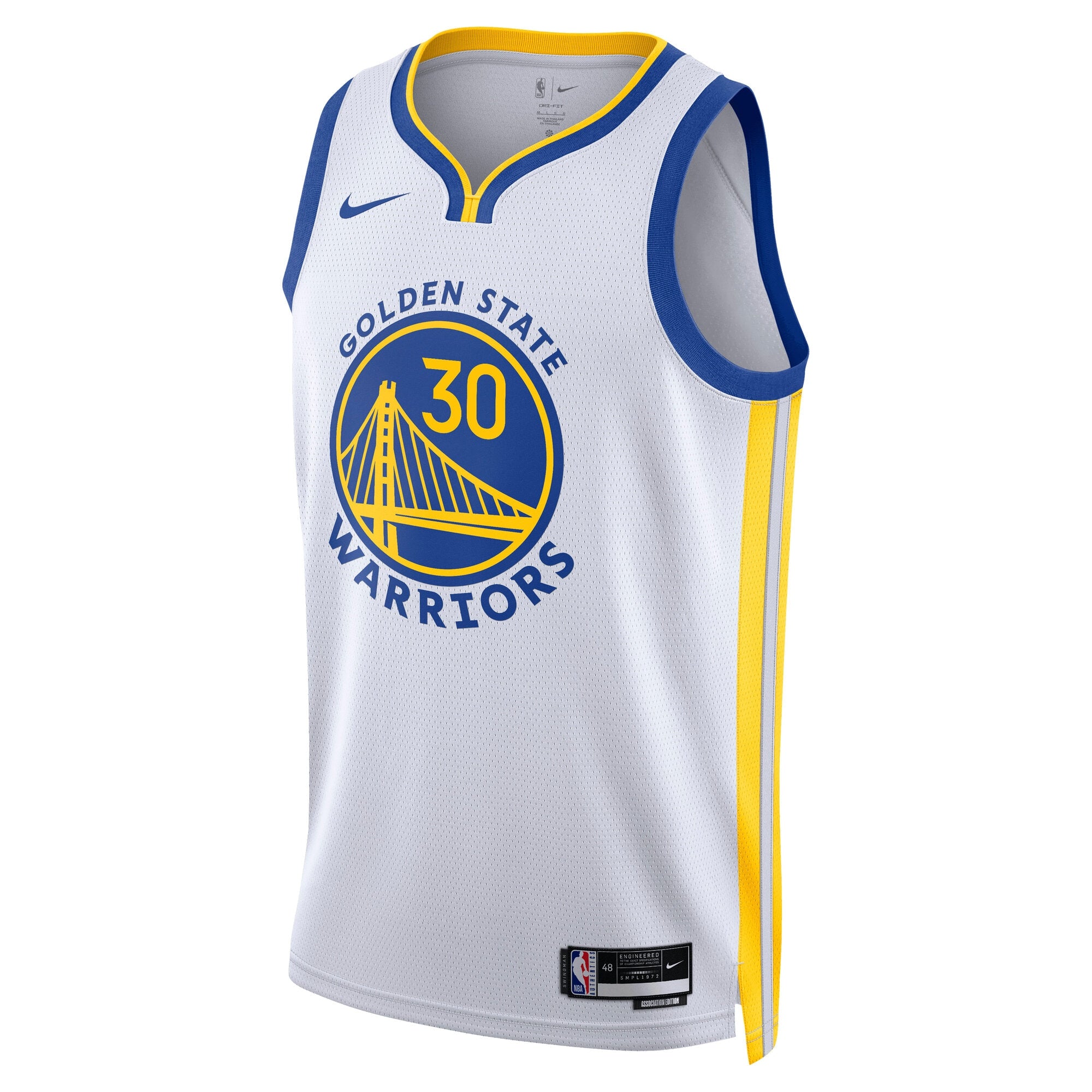 Golden State Warriors Nike Association Swingman Jersey - Stephen Curry - Unisex NBA Team Jersey Basketball Fan Apparel