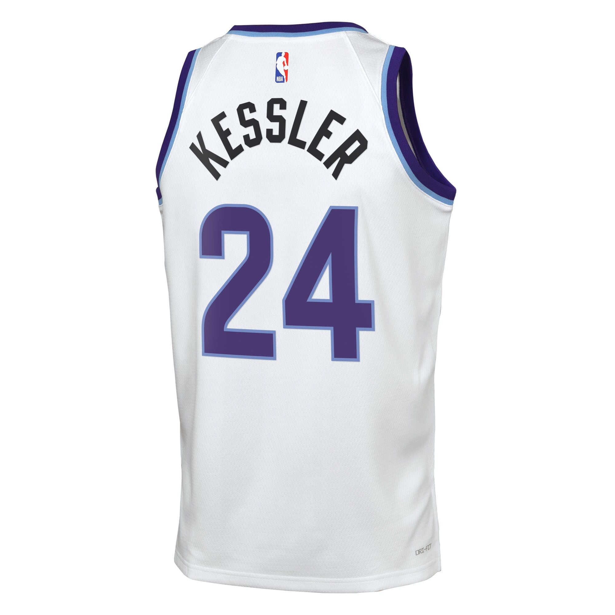 Utah Jazz Nike Replica Association Edition Swingman Jersey - White - Walker Kessler - Youth NBA Team Jersey Basketball Fan Apparel