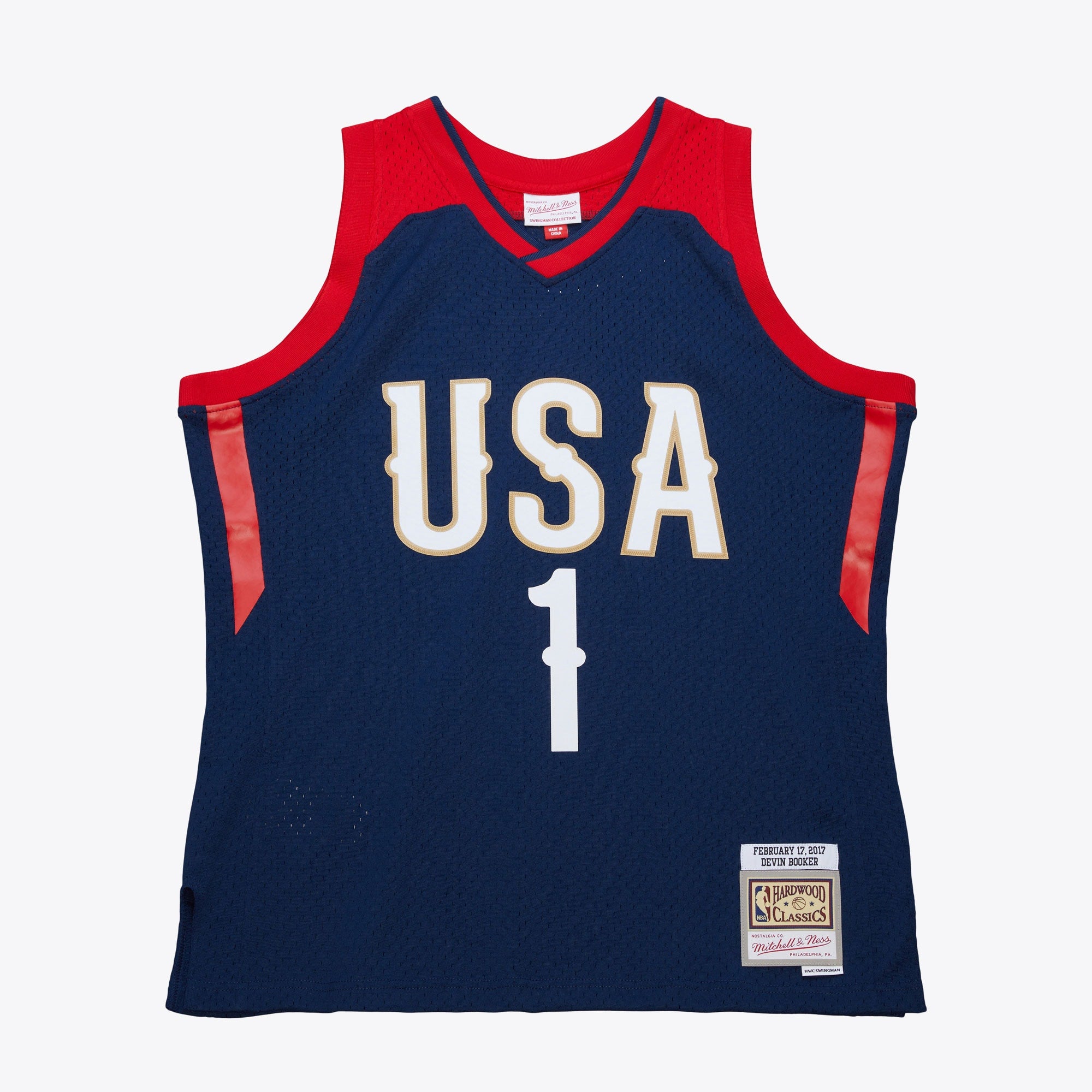 NBA All-Star Mitchell & Ness Swingman Jersey 2017 Devin Booker NBA Team Jersey Basketball Fan Apparel
