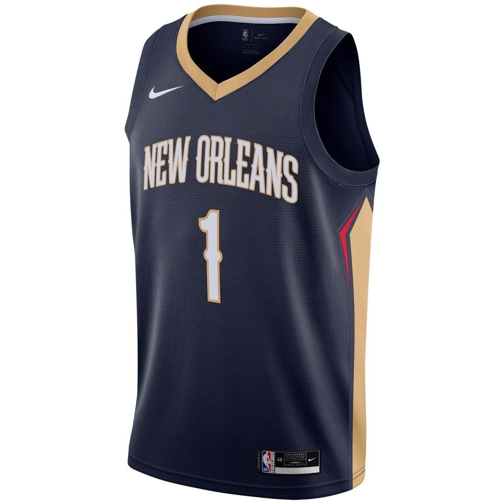 New Orleans Pelicans Nike Icon Swingman Jersey - Zion Williamson - Men's NBA Team Jersey Basketball Fan Apparel