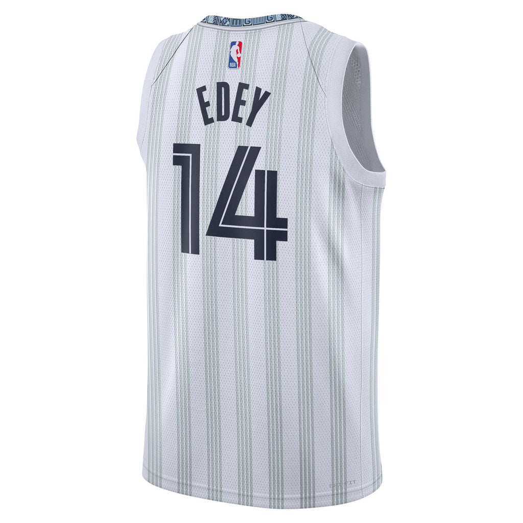 Memphis Grizzlies Nike 2025/26 City Edition Swingman Jersey - Gray - Zach Edey - Unisex NBA Team Jersey Basketball Fan Apparel