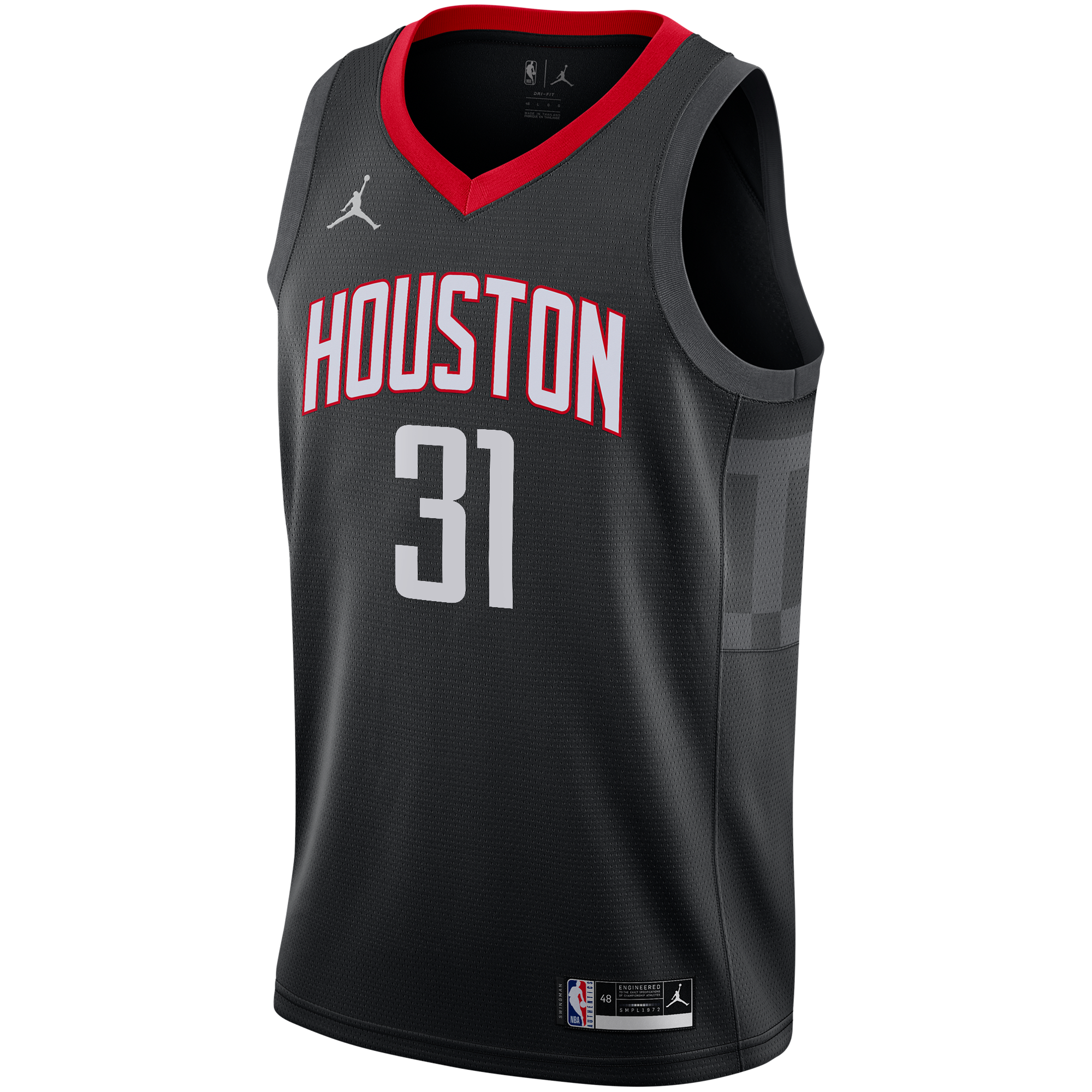 Houston Rockets Jordan Brand Statement Edition Swingman Jersey - Black - Bogdan Bogdanović - Youth NBA Team Jersey Basketball Fan Apparel