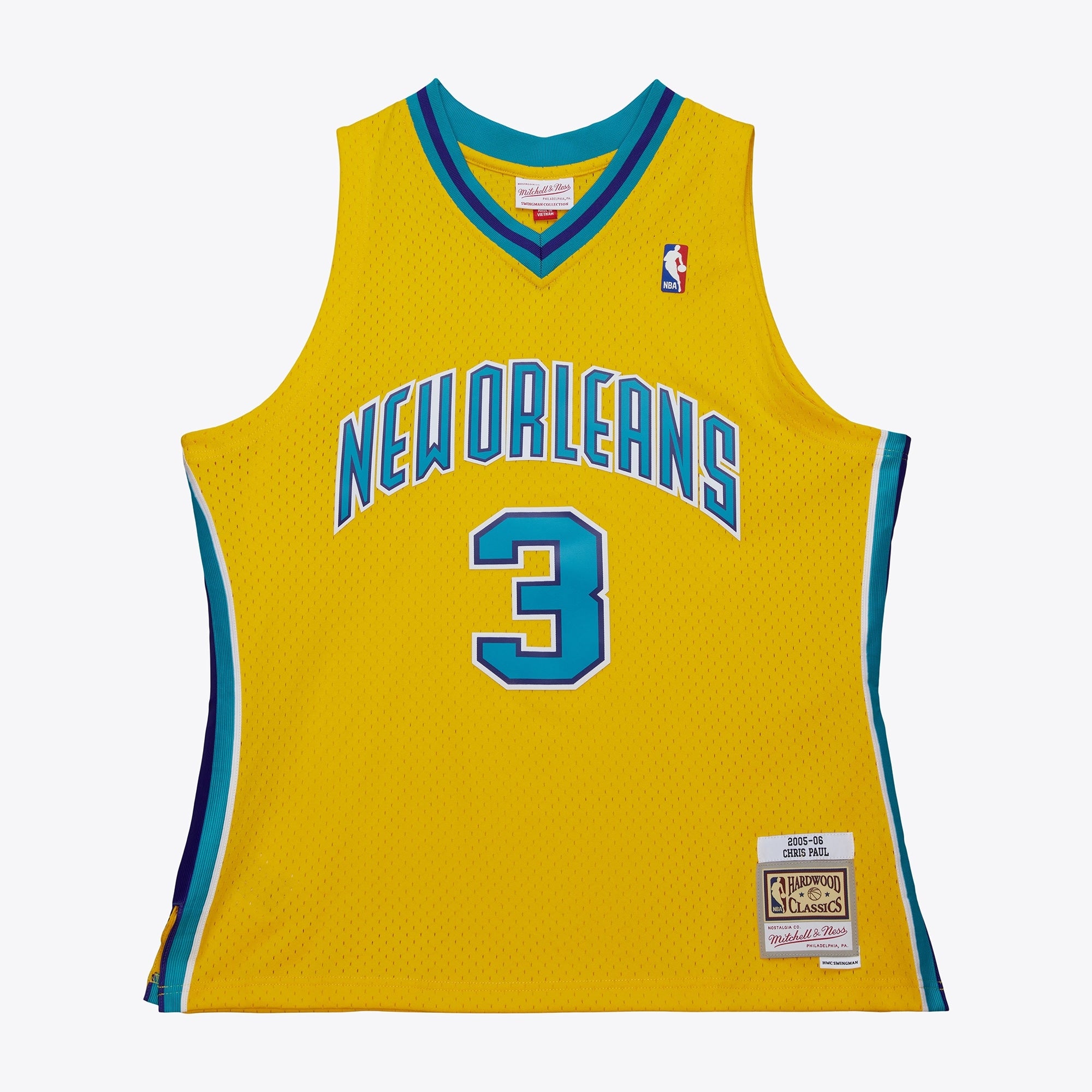 New Orleans Hornets Mitchell & Ness Swingman Jersey - Chris Paul - Men's NBA Team Jersey Basketball Fan Apparel