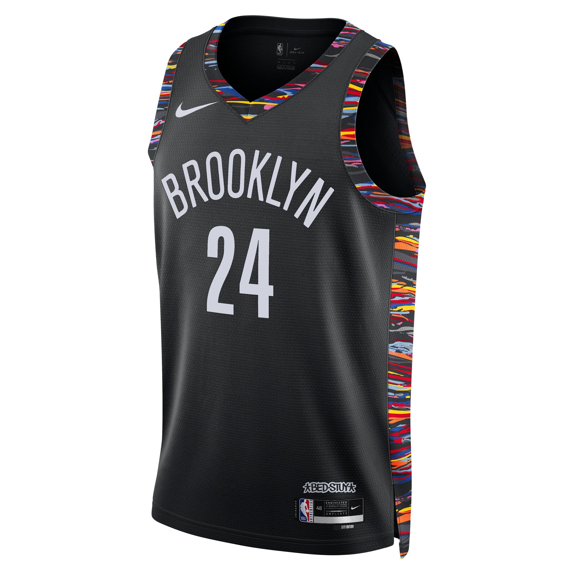 Brooklyn Nets Nike 2025/26 City Edition Swingman Jersey - Black - Cam Thomas - Unisex NBA Team Jersey Basketball Fan Apparel
