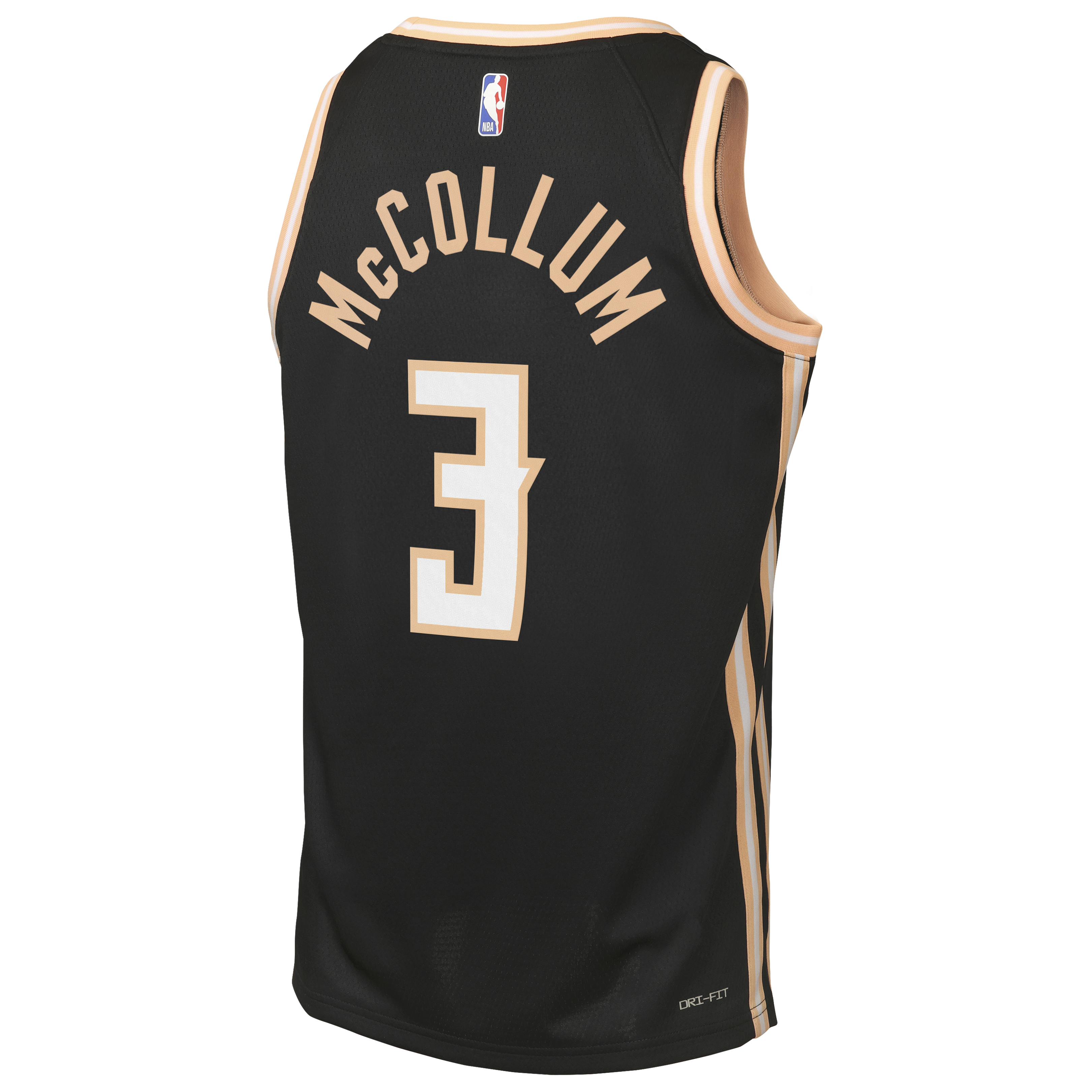 Nike Atlanta Hawks 2025/26 Nike City Edition Swingman Jersey - Black - CJ McCollum - Youth NBA Team Jersey Basketball Fan Apparel