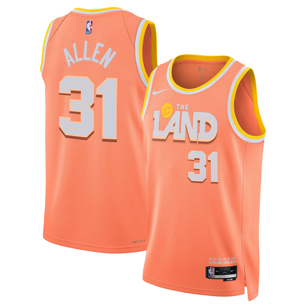 Cleveland Cavaliers Nike 2025/26 City Edition Swingman Jersey - Orange - Jarrett Allen - Unisex NBA Team Jersey Basketball Fan Apparel
