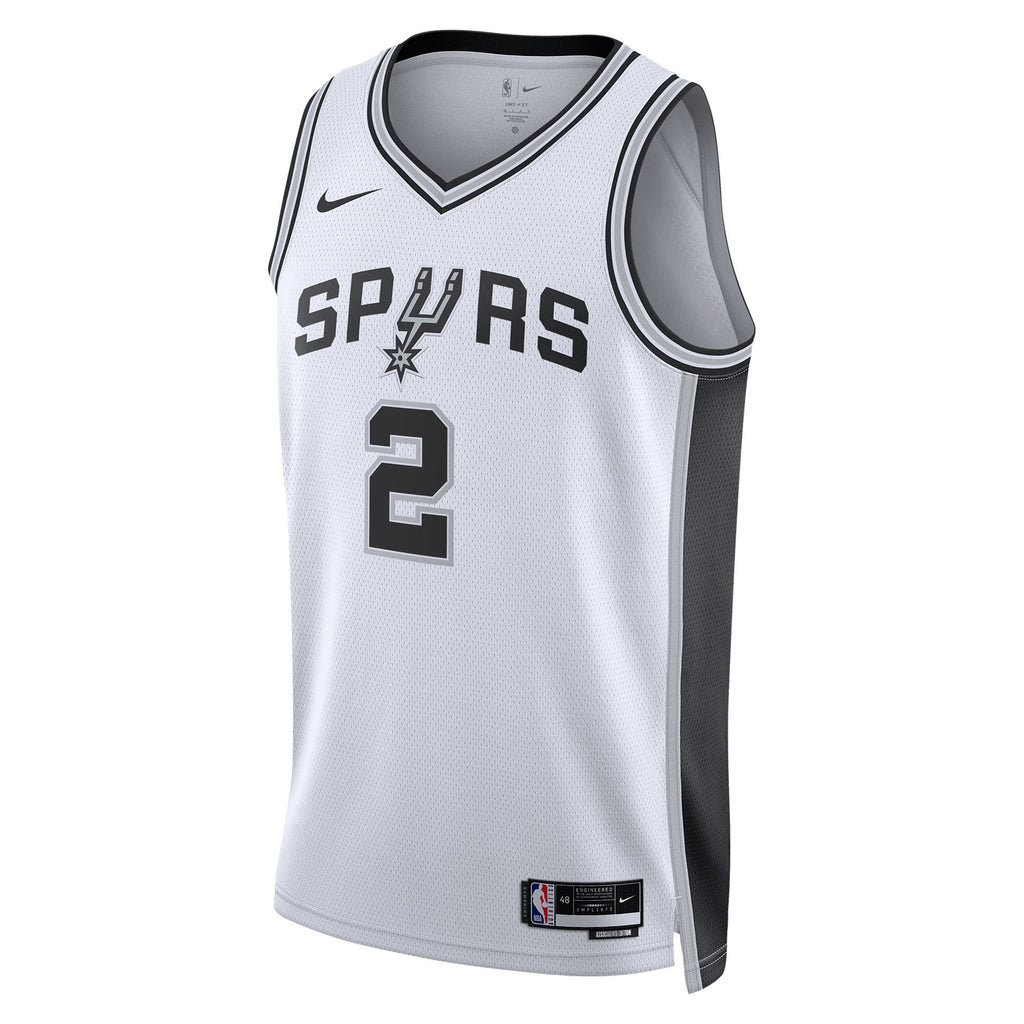 San Antonio Spurs Nike Association Edition Swingman Jersey NBA 2025 First Round Draft Pick - White - Dylan Harper - Unisex NBA Team Jersey Basketball