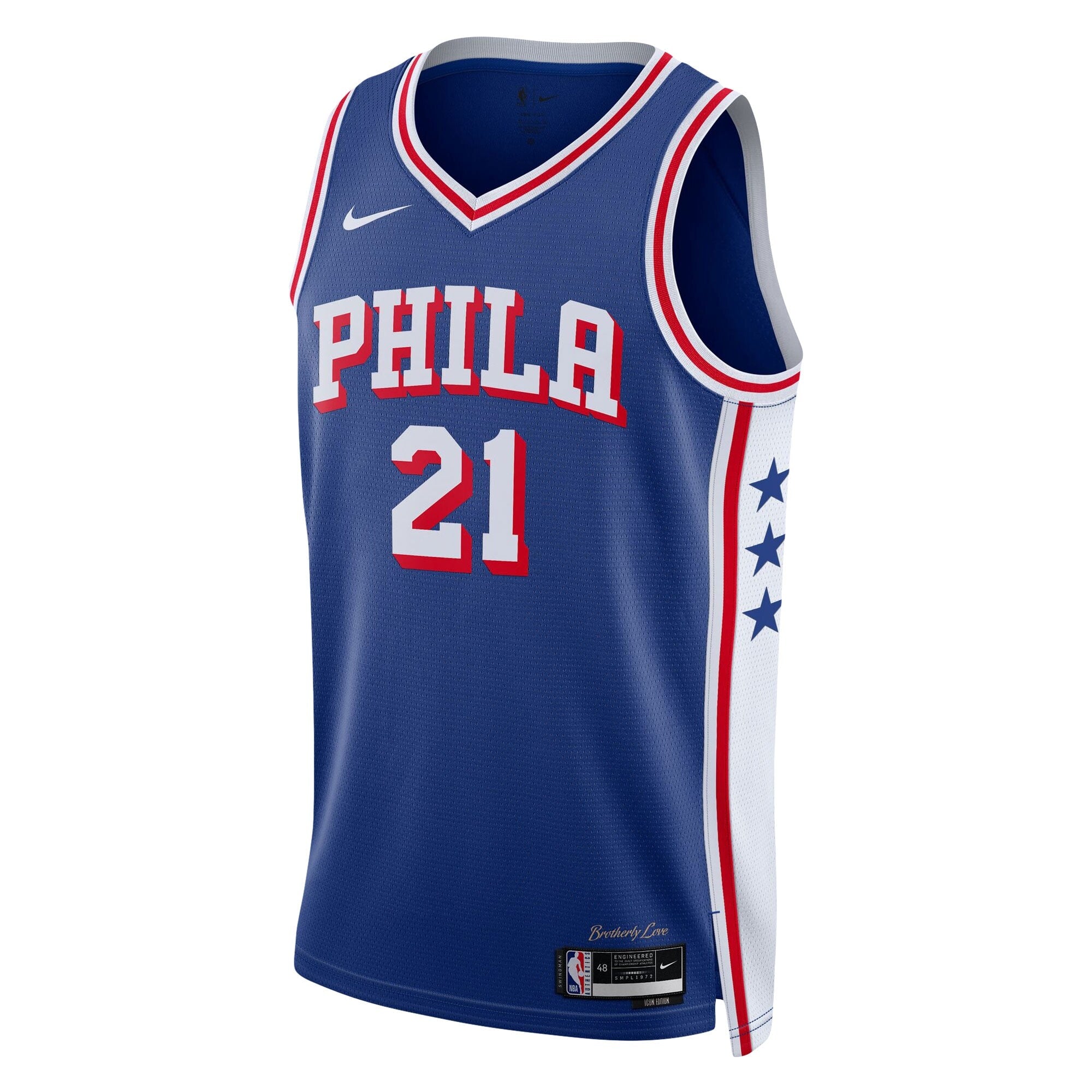 Philadelphia 76ers Nike Icon Edition Swingman Jersey - Joel Embiid - Unisex NBA Team Jersey Basketball Fan Apparel