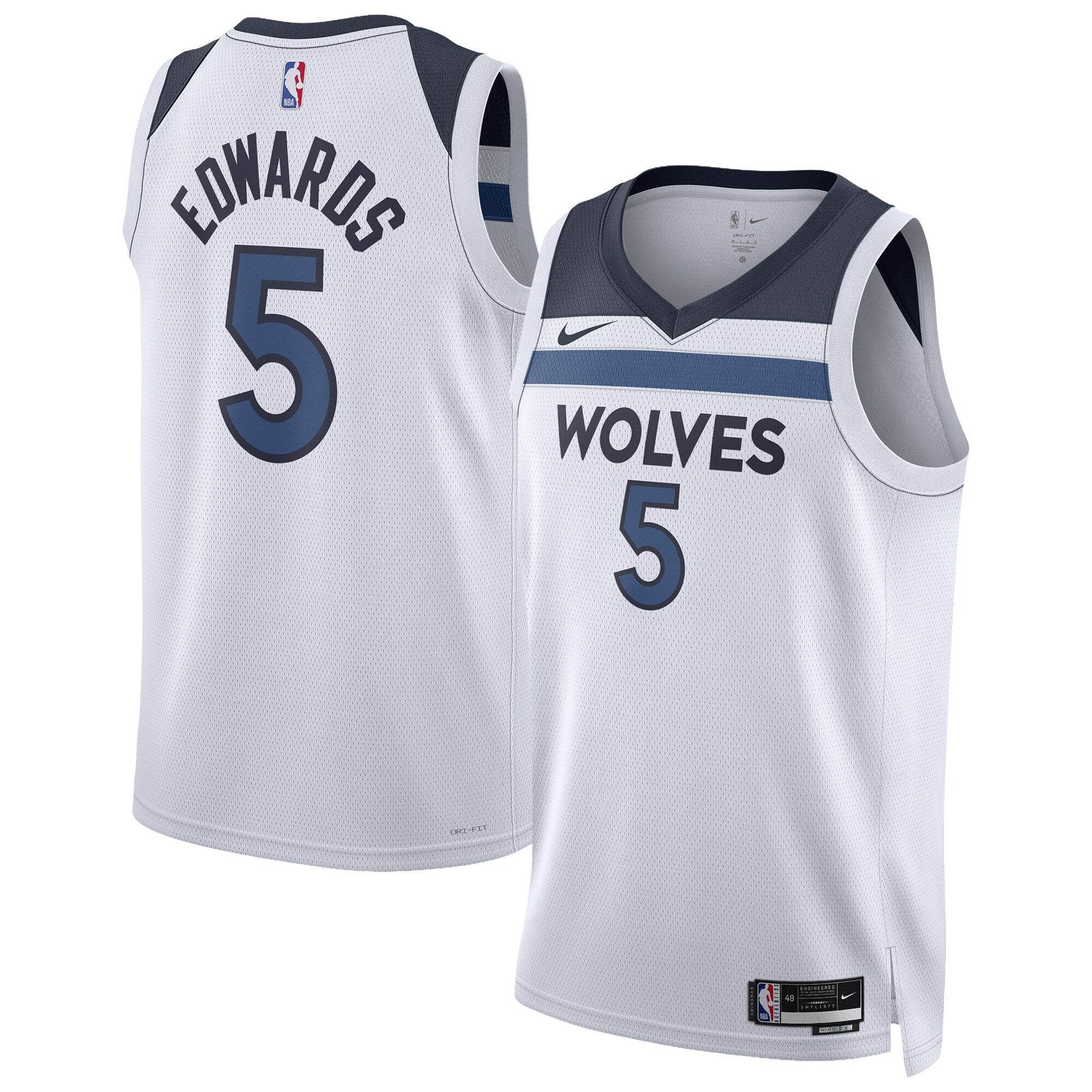 Minnesota Timberwolves Nike Swingman Jersey - Association Edition - Anthony Edwards - Unisex NBA Team Jersey Basketball Fan Apparel