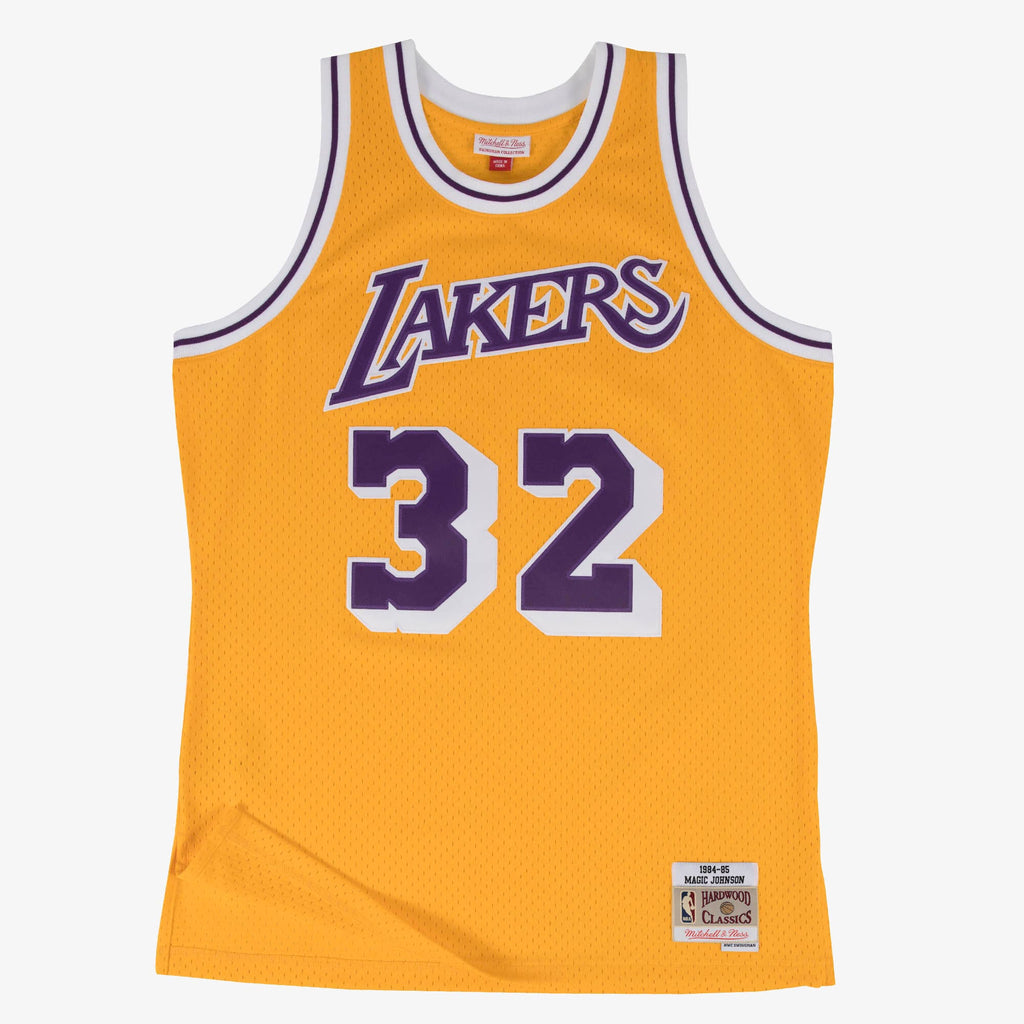 Los Angeles Lakers Mitchell & Ness Swingman Jersey Magic Johnson 1984 NBA Team Jersey Basketball Fan Apparel