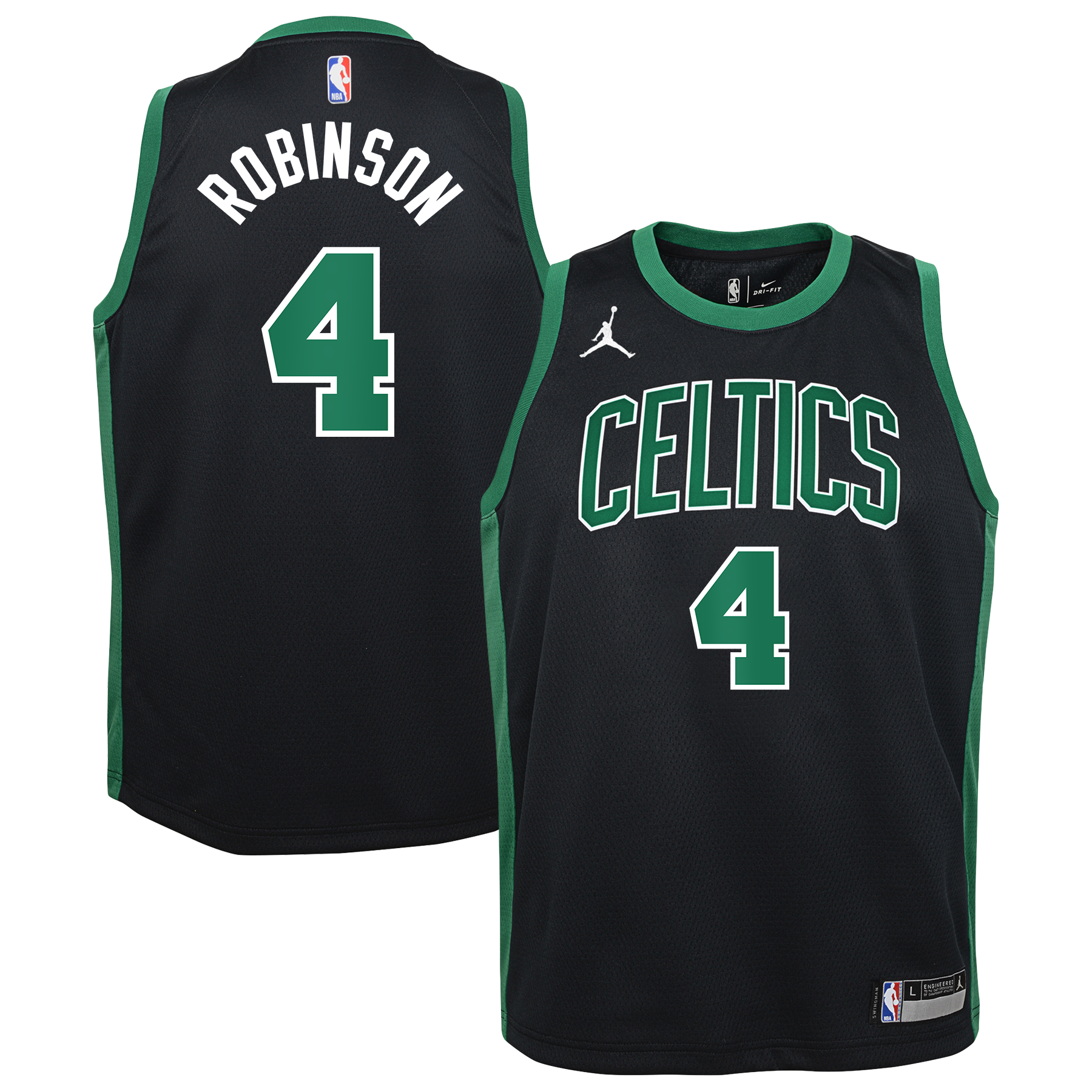 Boston Celtics Jordan Brand Statement Edition Swingman Jersey - Black - Mitchell Robinson - Youth NBA Team Jersey Basketball Fan Apparel