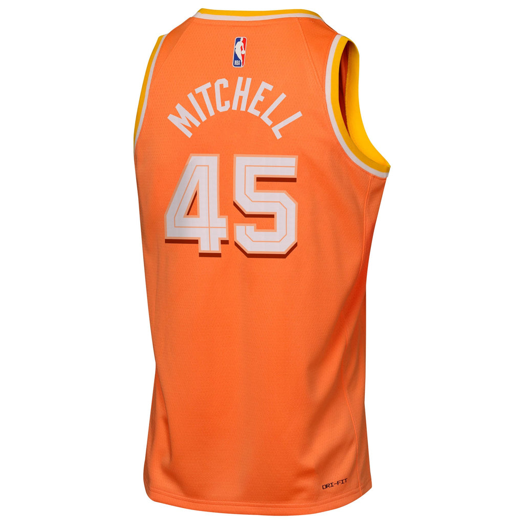 Cleveland Cavaliers Nike 2025/26 City Edition Swingman Jersey - Orange - Donovan Mitchell - Youth NBA Team Jersey Basketball Fan Apparel