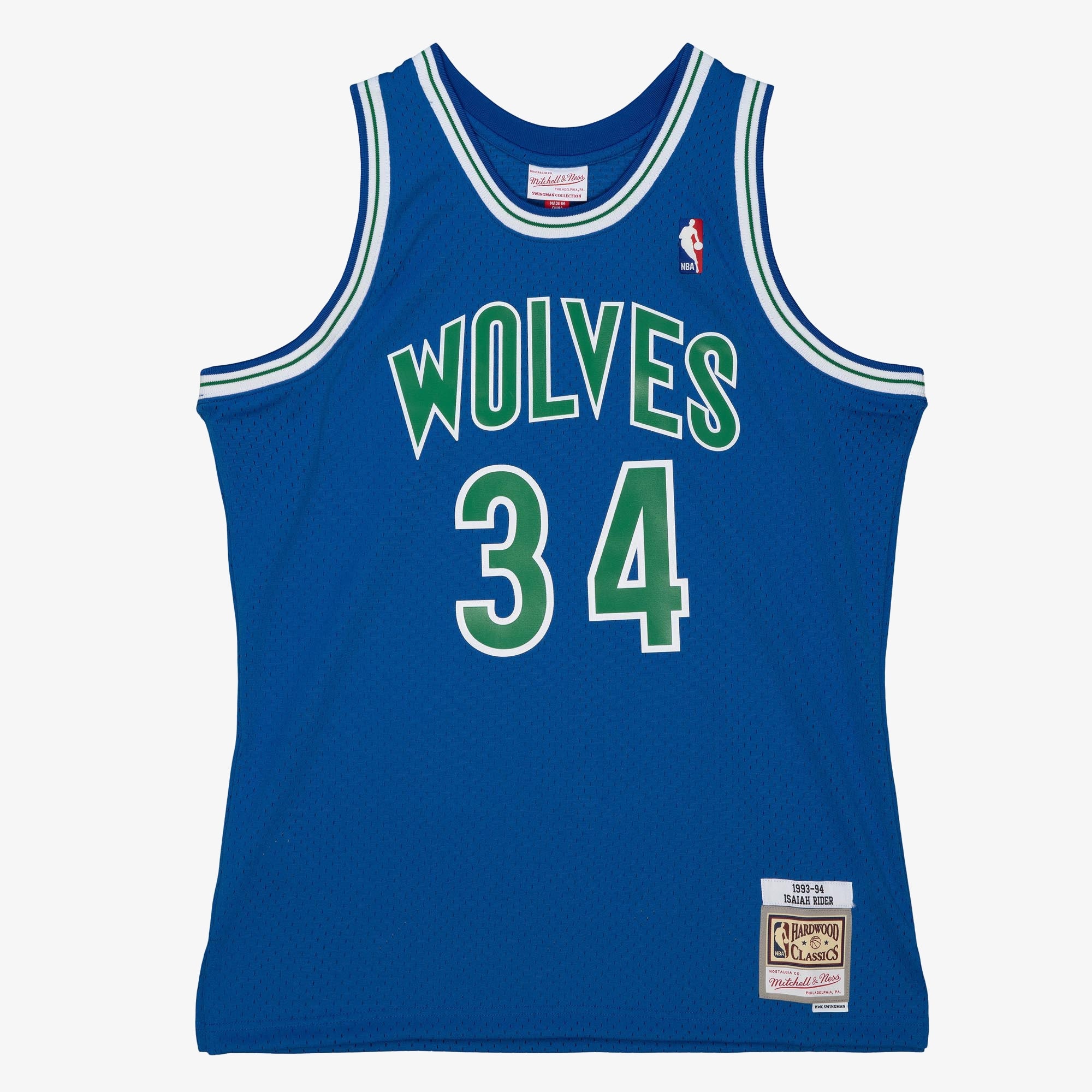 Minnesota Timberwolves Mitchell & Ness Isaiah Rider Jr 1993 Dark Authentic Jersey - Midnight Blue NBA Team Jersey Basketball Fan Apparel