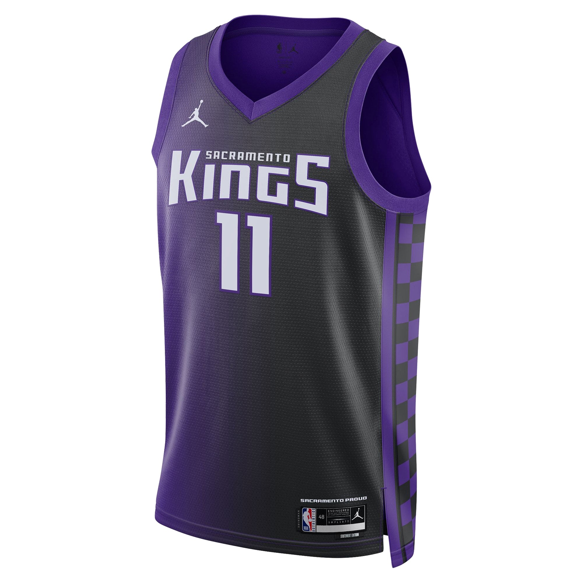 Sacramento Kings Jordan Brand Statement Edition Swingman Jersey - Purple - Domantas Sabonis - Unisex NBA Team Jersey Basketball Fan Apparel